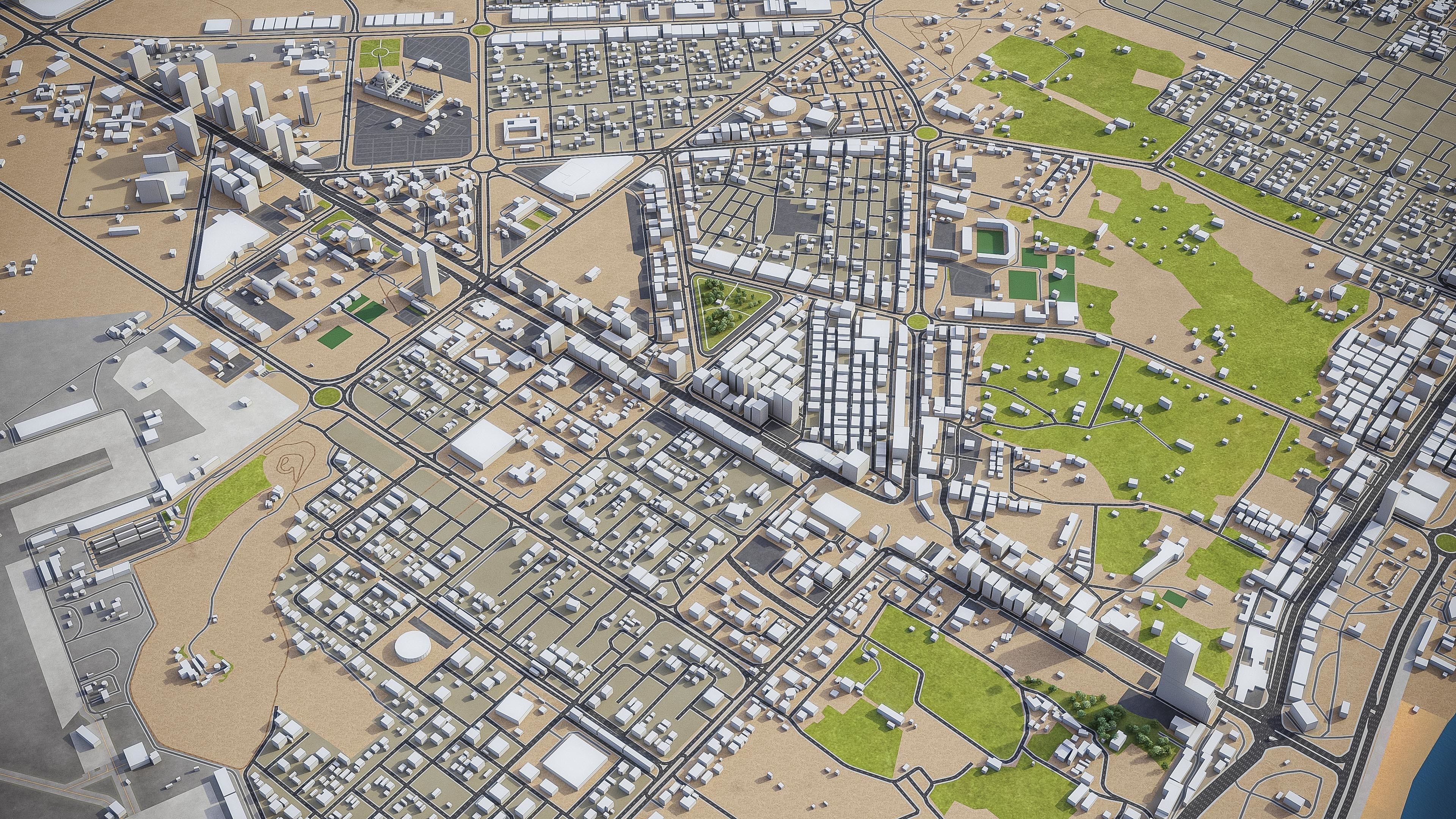 Fujairah Low-poly 3D model_2