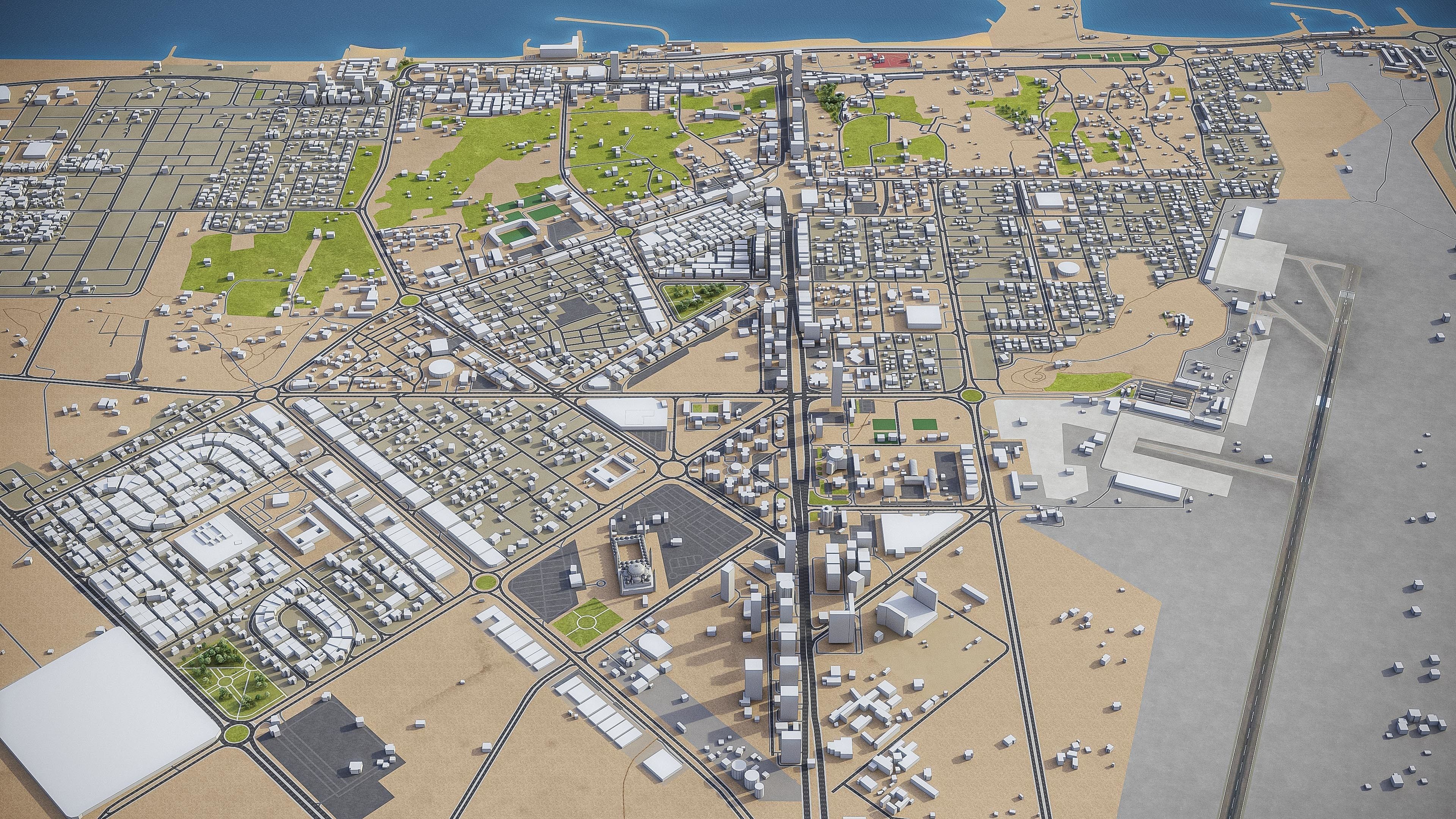 Fujairah Low-poly 3D model_6