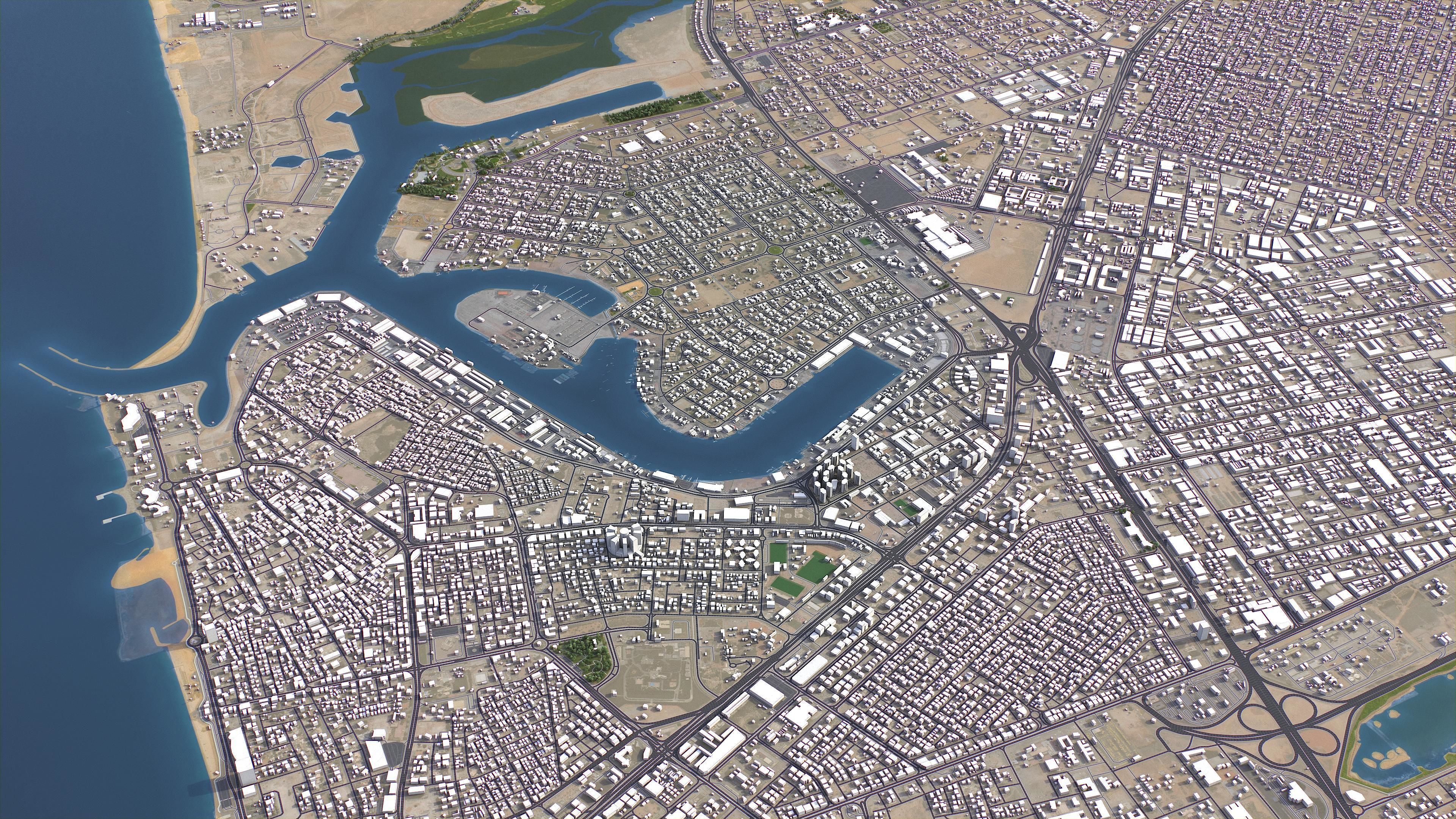 Ajman Low-poly 3D model_3