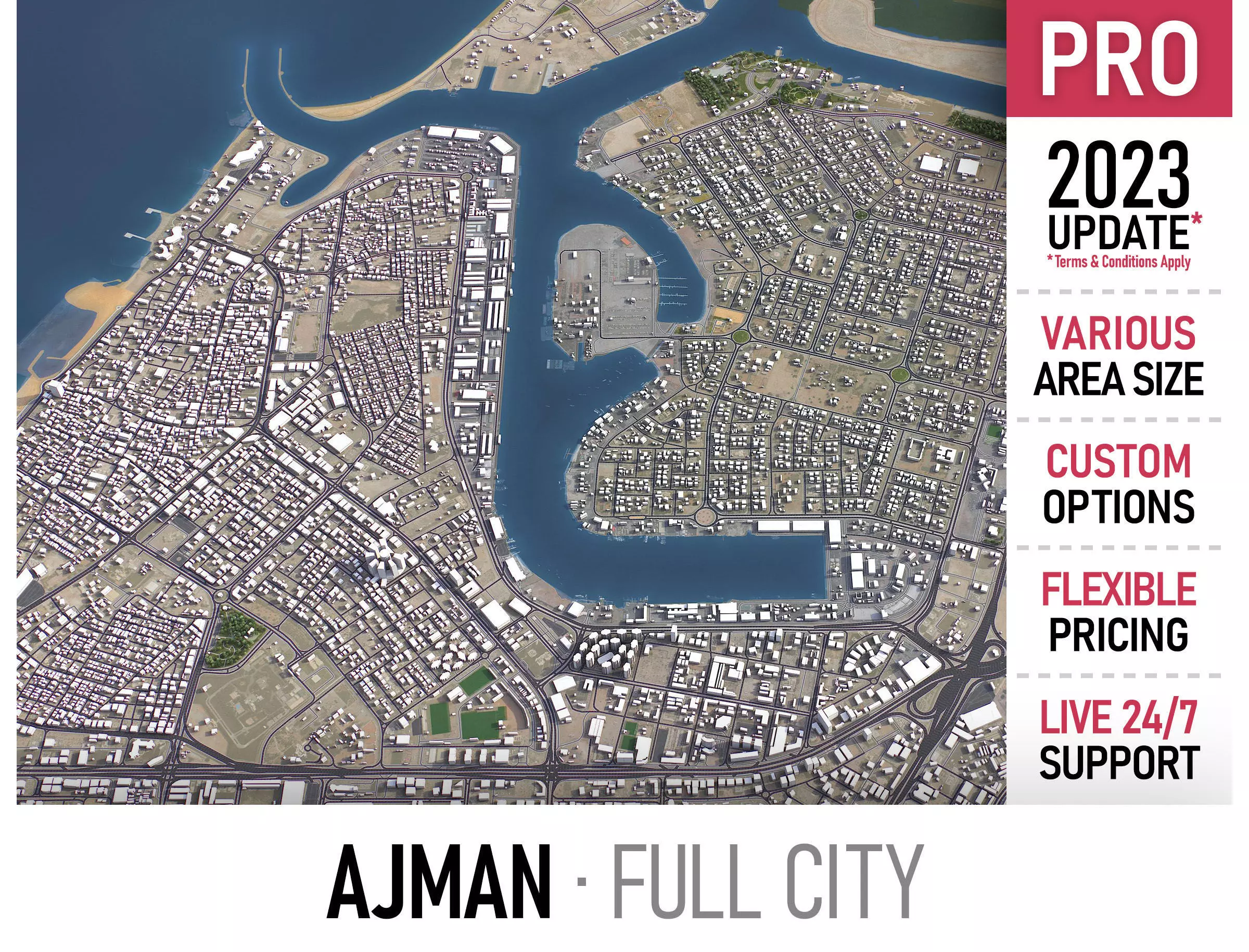 Ajman Low-poly 3D model_0