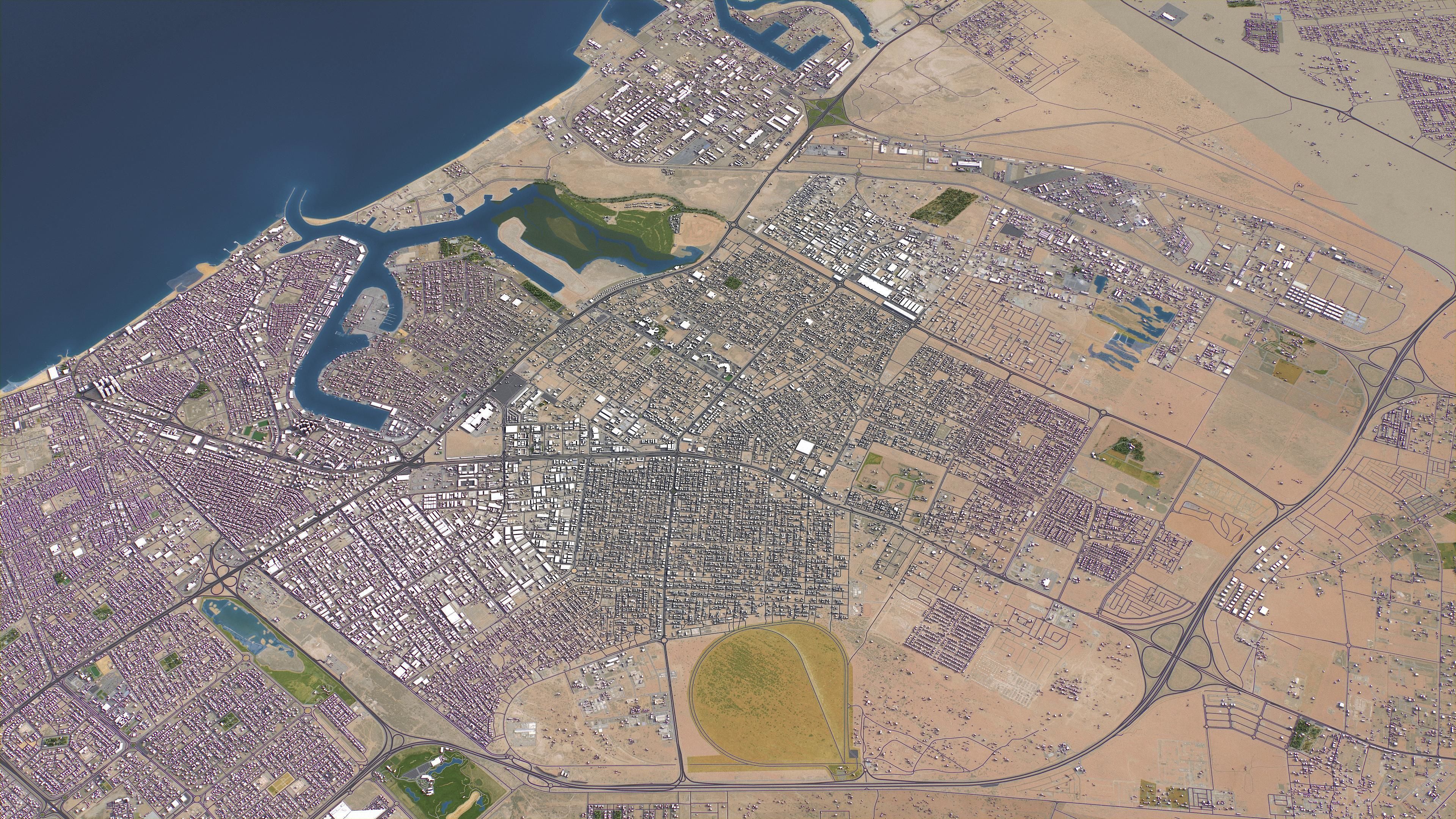 Ajman Low-poly 3D model_7