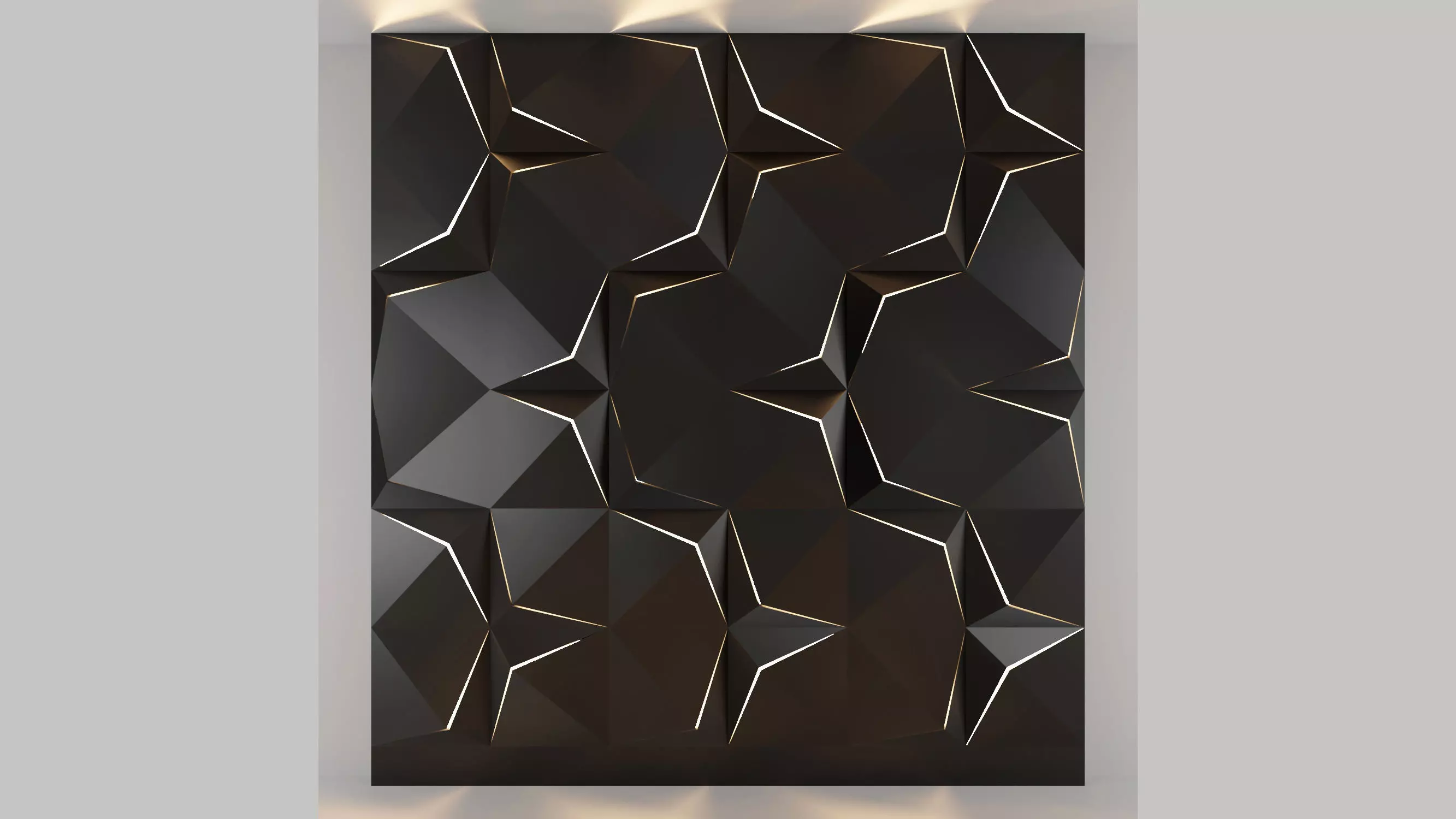 3d panel 08 Low-poly 3D model_0