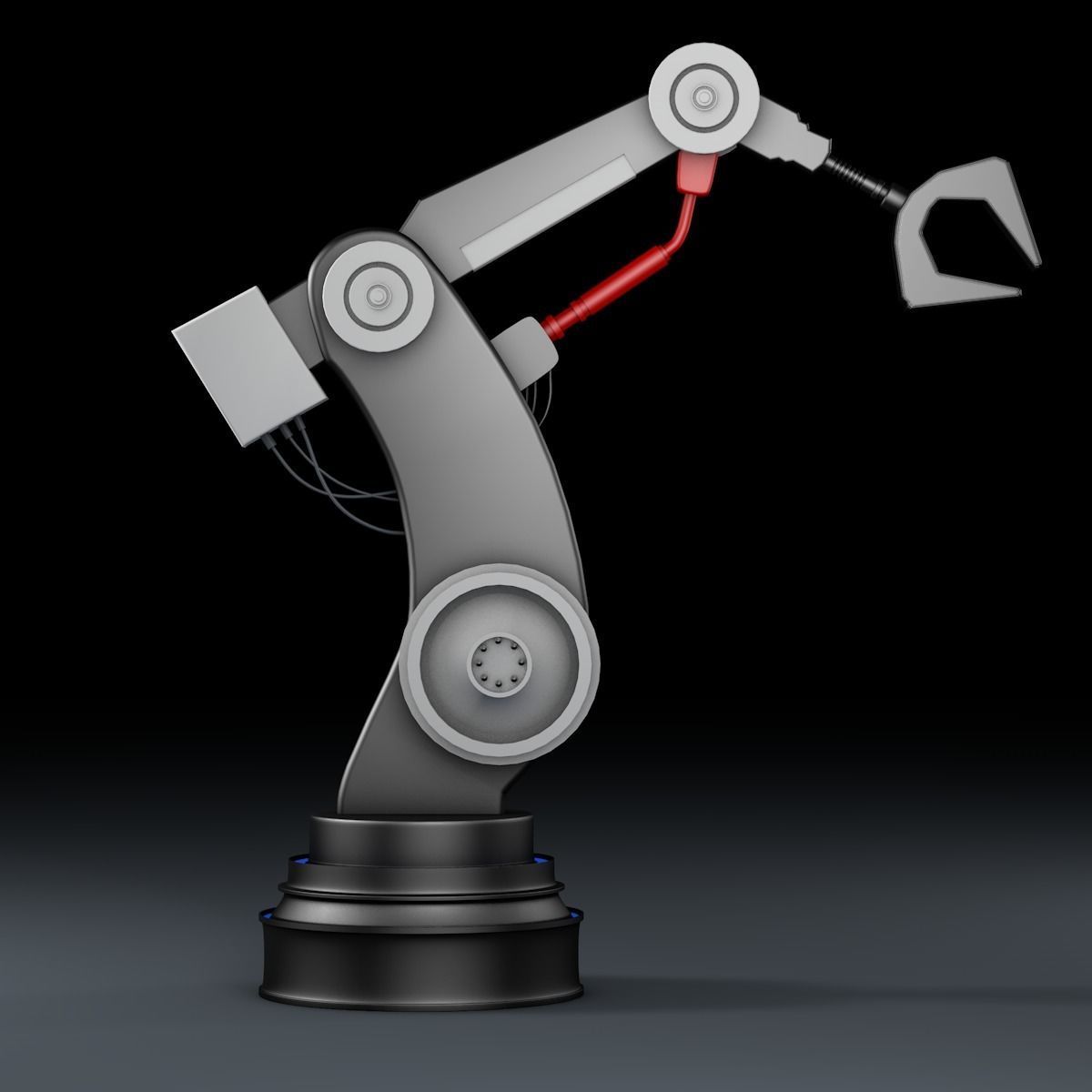 Robotic Arm Free 3D model_7
