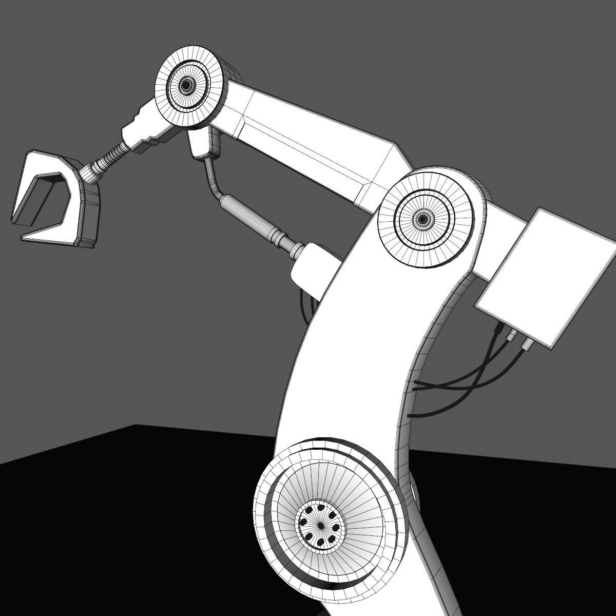 Robotic Arm Free 3D model_13