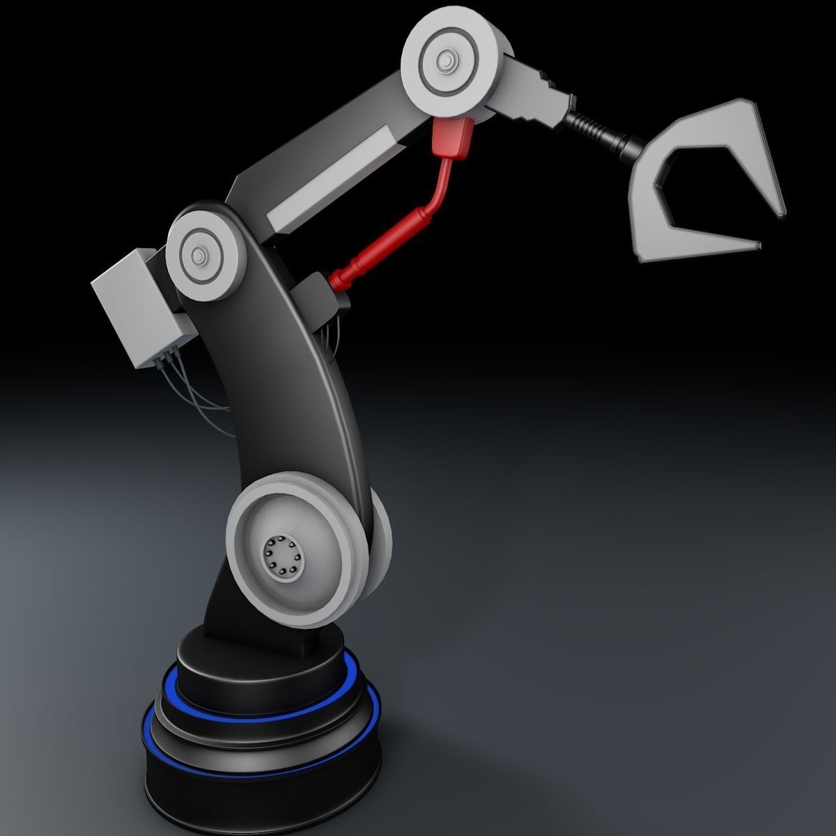 Robotic Arm Free 3D model_4