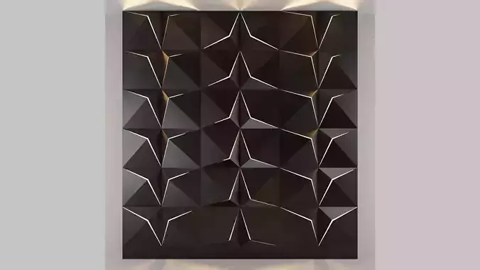 3d panel 09 Low-poly 3D model