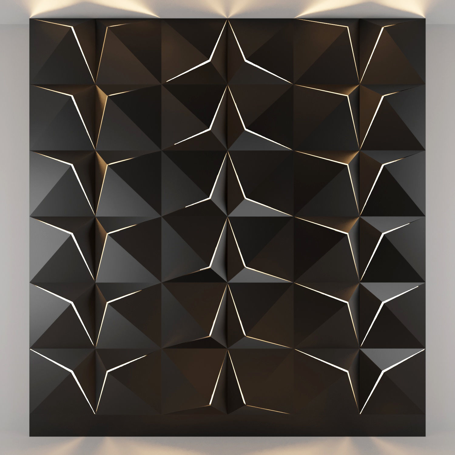 3d panel 09 Low-poly 3D model_2