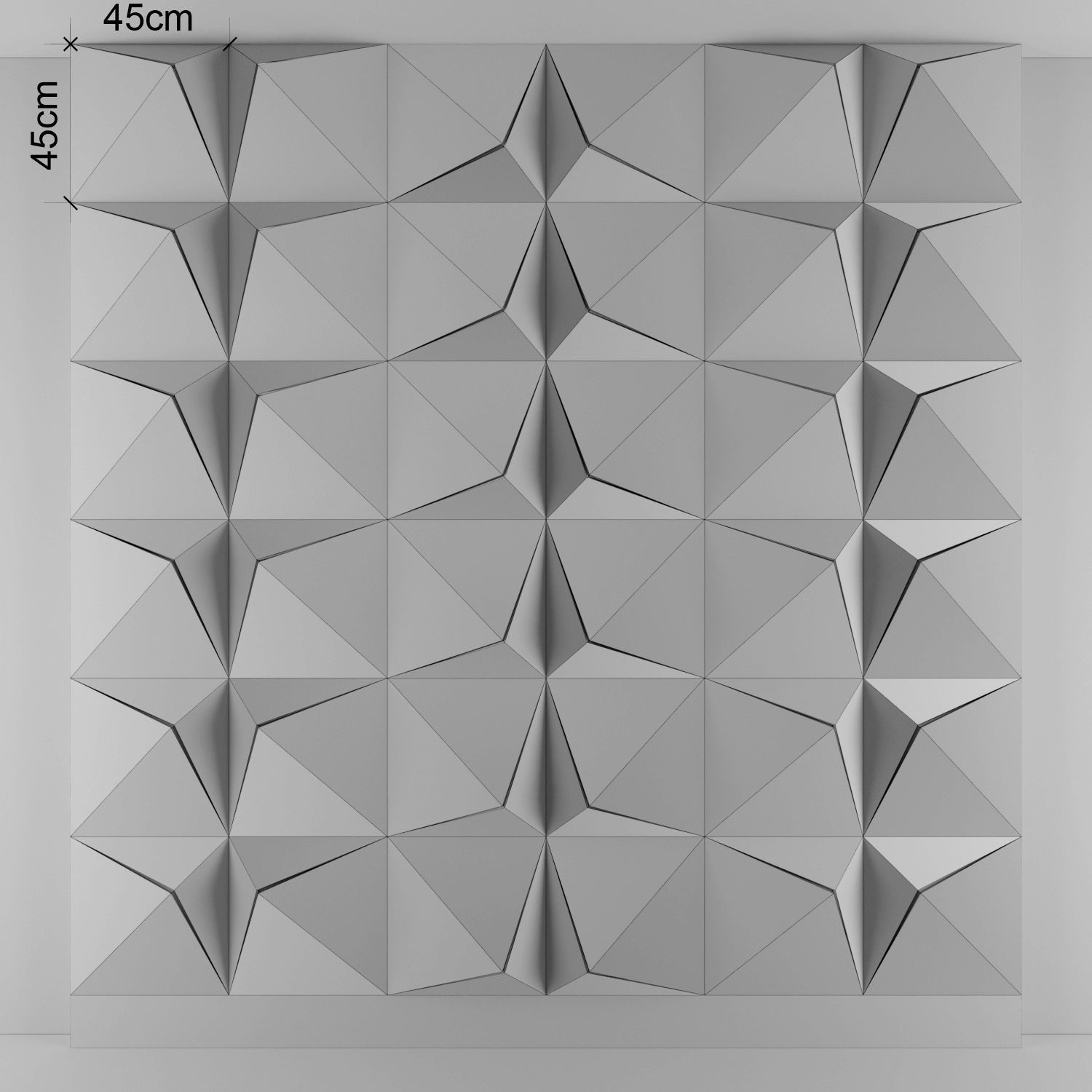 3d panel 09 Low-poly 3D model_4
