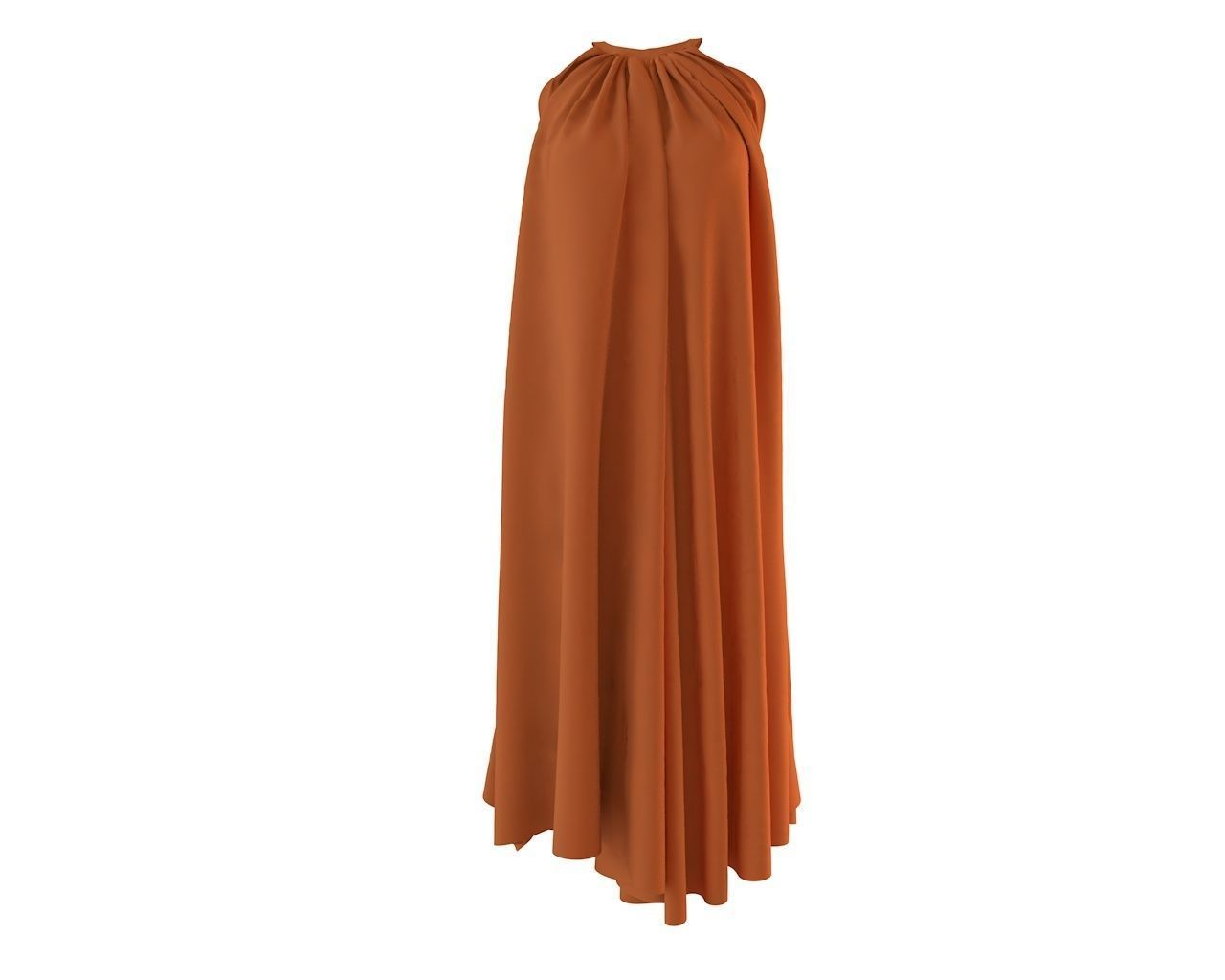 Stylish Designer Women Tent Dress 3D model 3D model_3