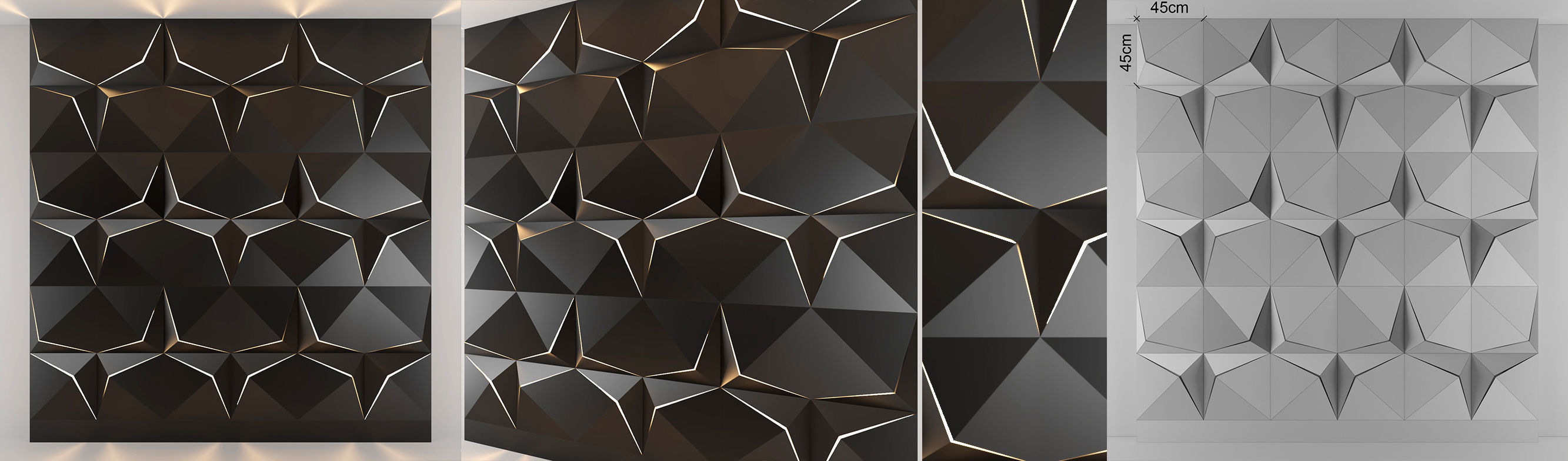 3d panel 10 Low-poly 3D model_1