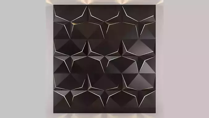 3d panel 10 Low-poly 3D model