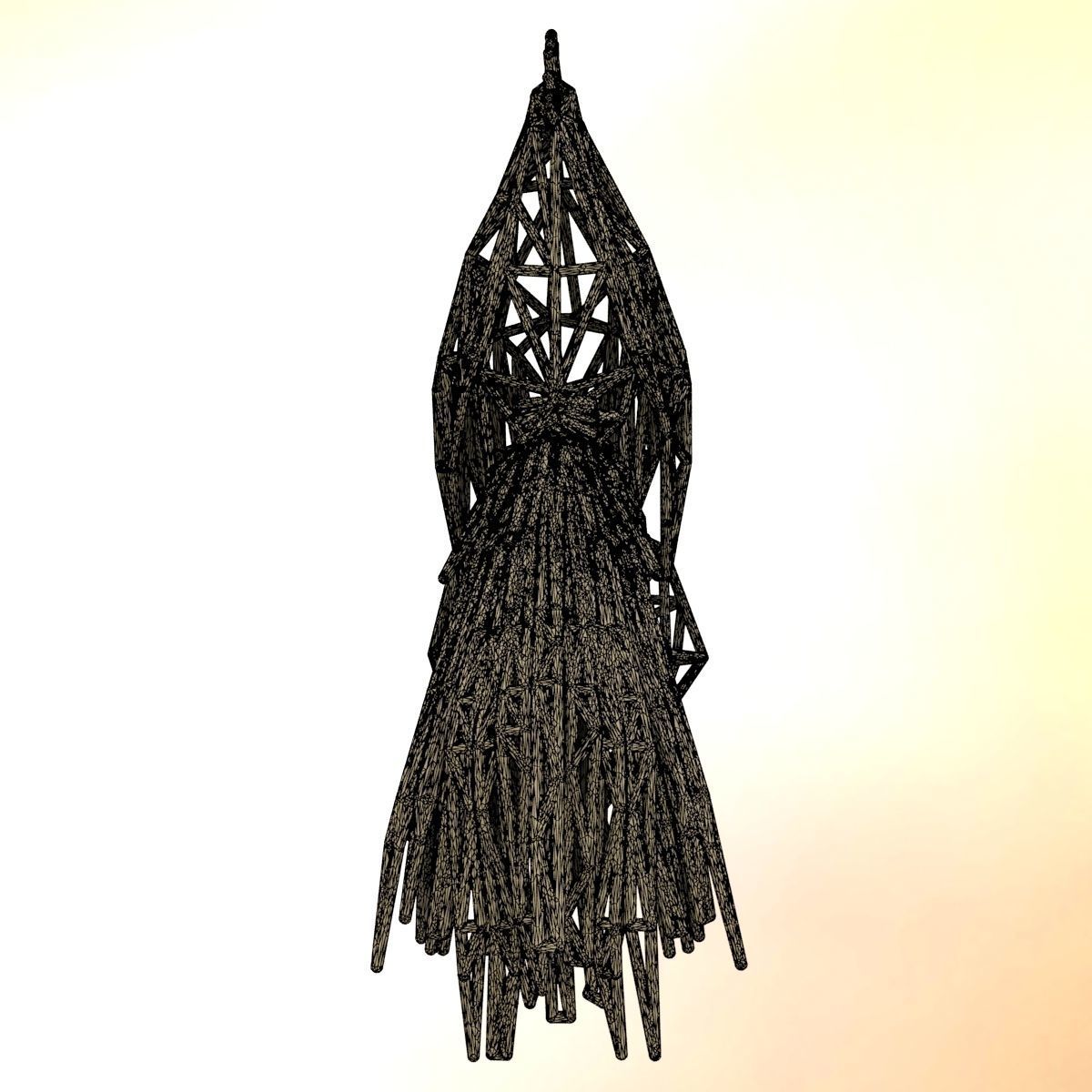 Longcrower wooden rooster 3D print model_30