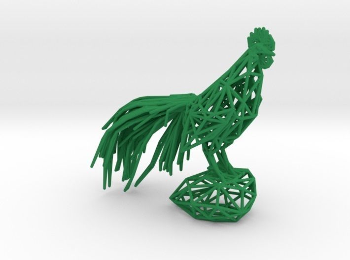 Longcrower wooden rooster 3D print model_37
