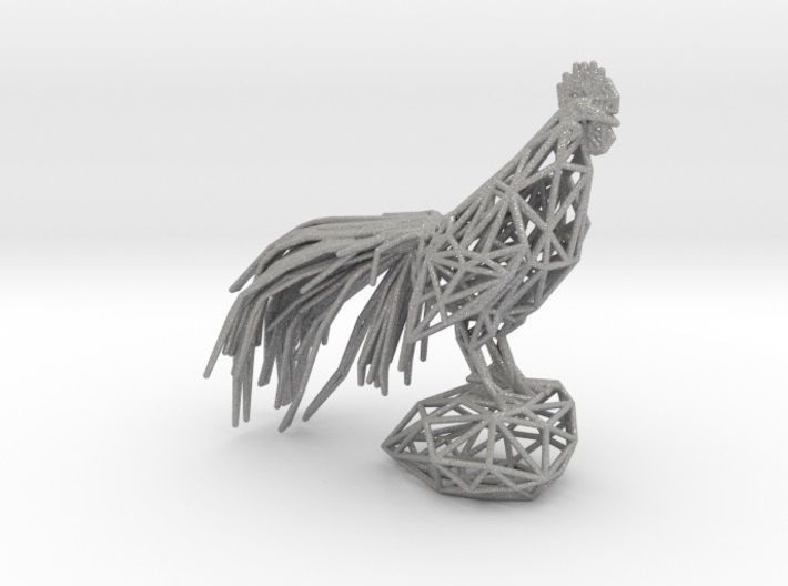 Longcrower wooden rooster 3D print model_41