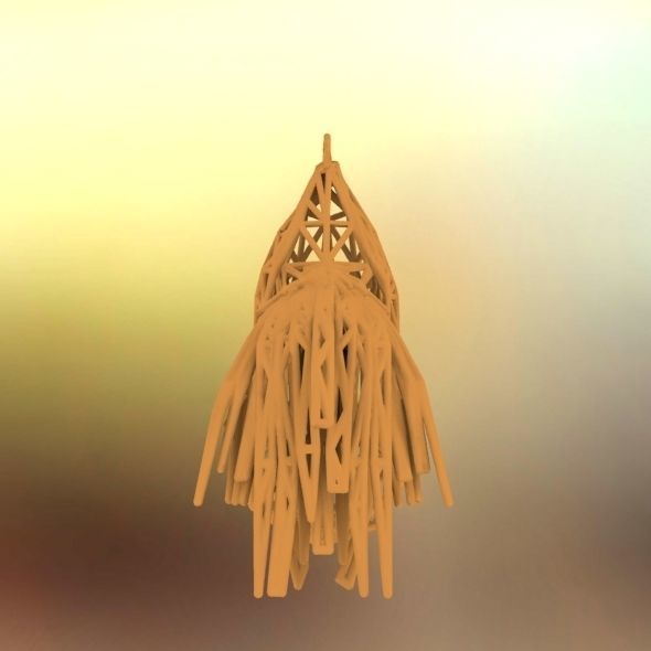 Longcrower wooden rooster 3D print model_20