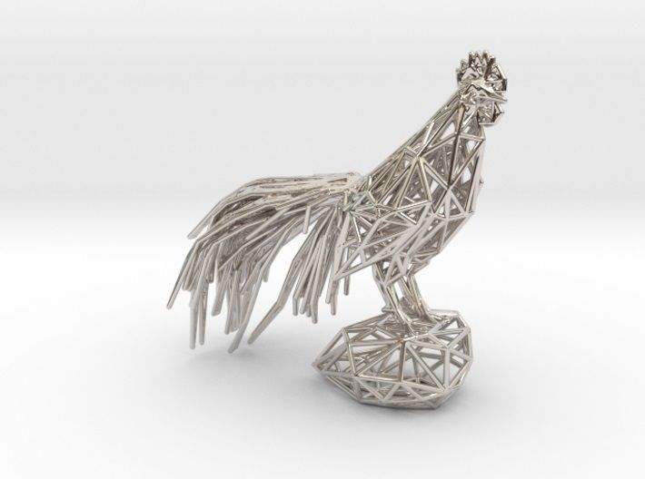 Longcrower wooden rooster 3D print model_39