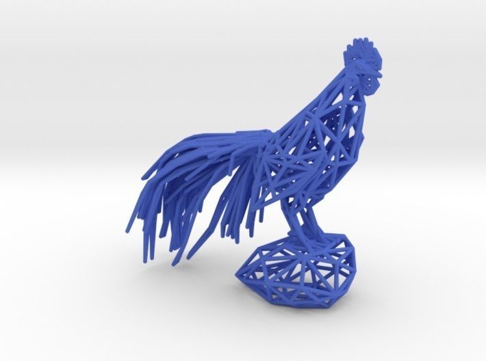 Longcrower wooden rooster 3D print model_35