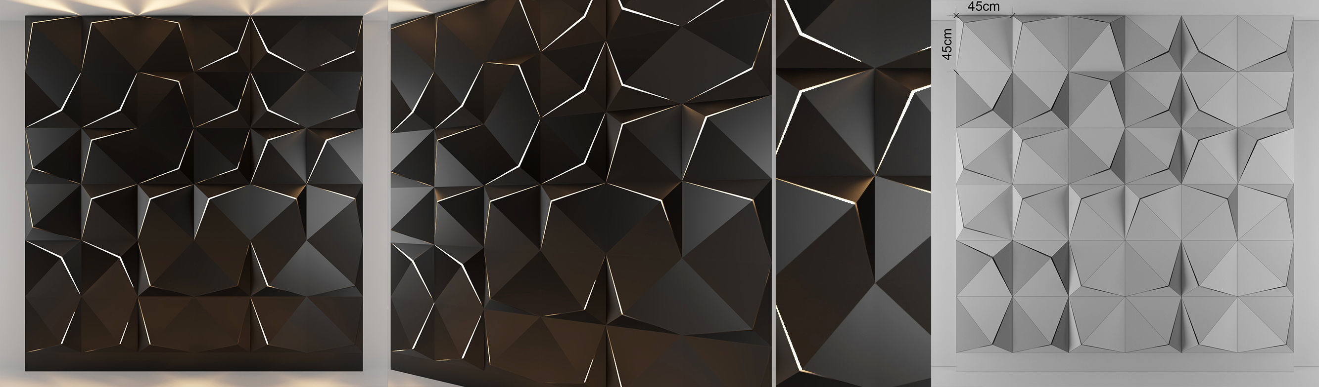 3d panel 11 Low-poly 3D model_1