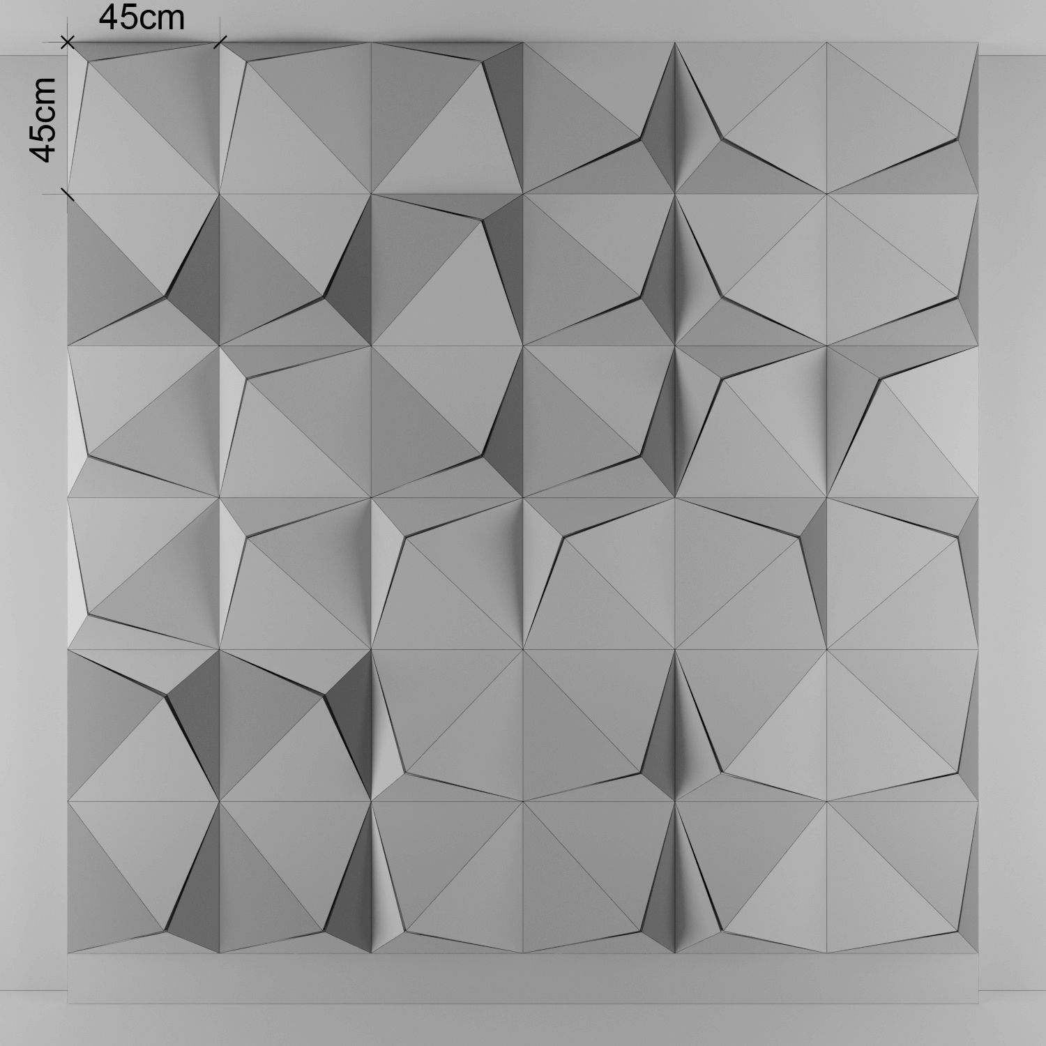 3d panel 11 Low-poly 3D model_4