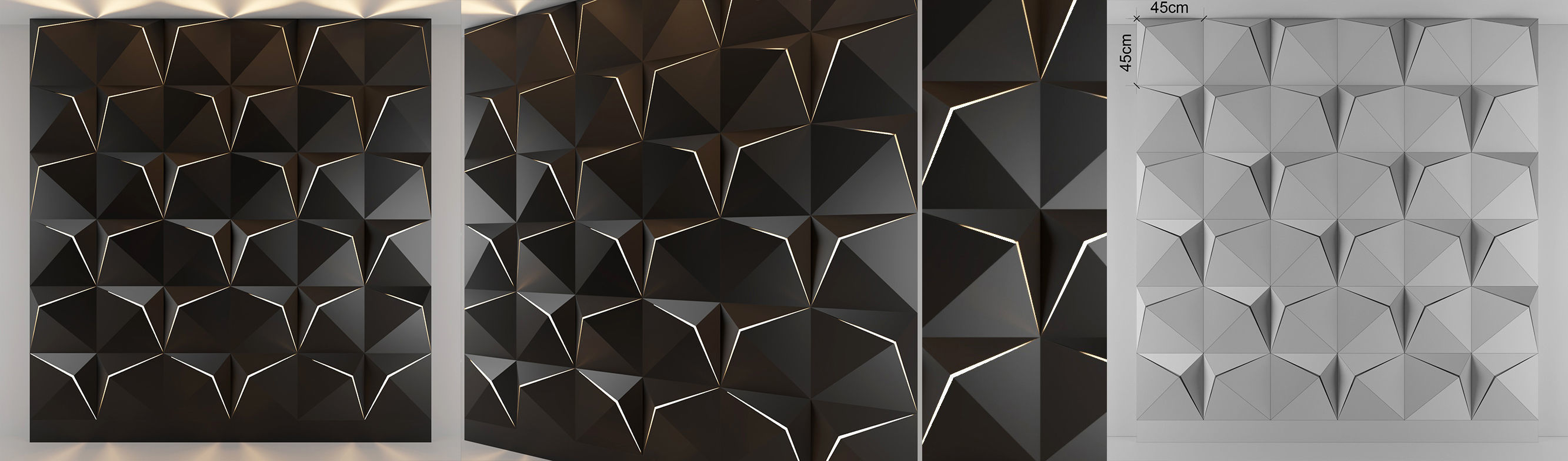 3d panel 12 Low-poly 3D model_1