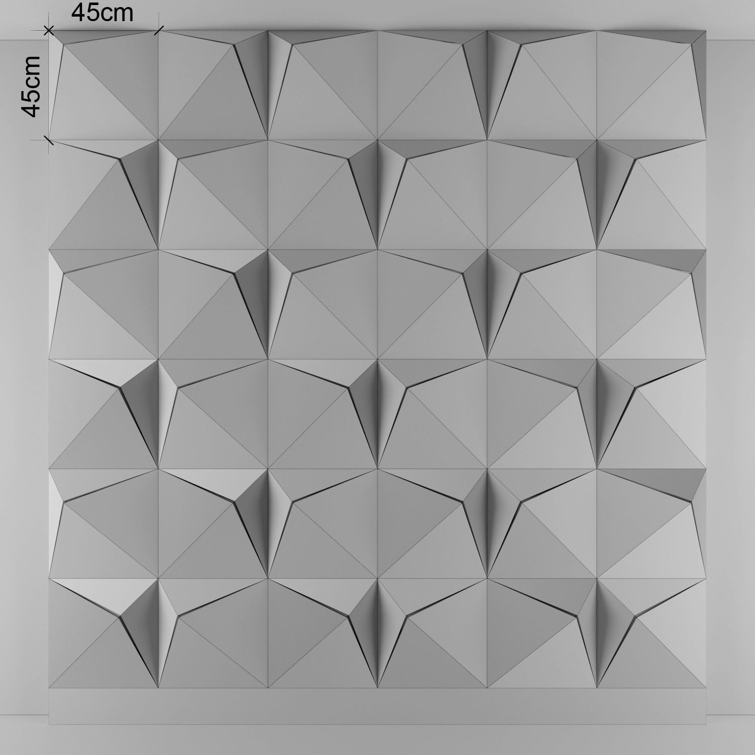 3d panel 12 Low-poly 3D model_4