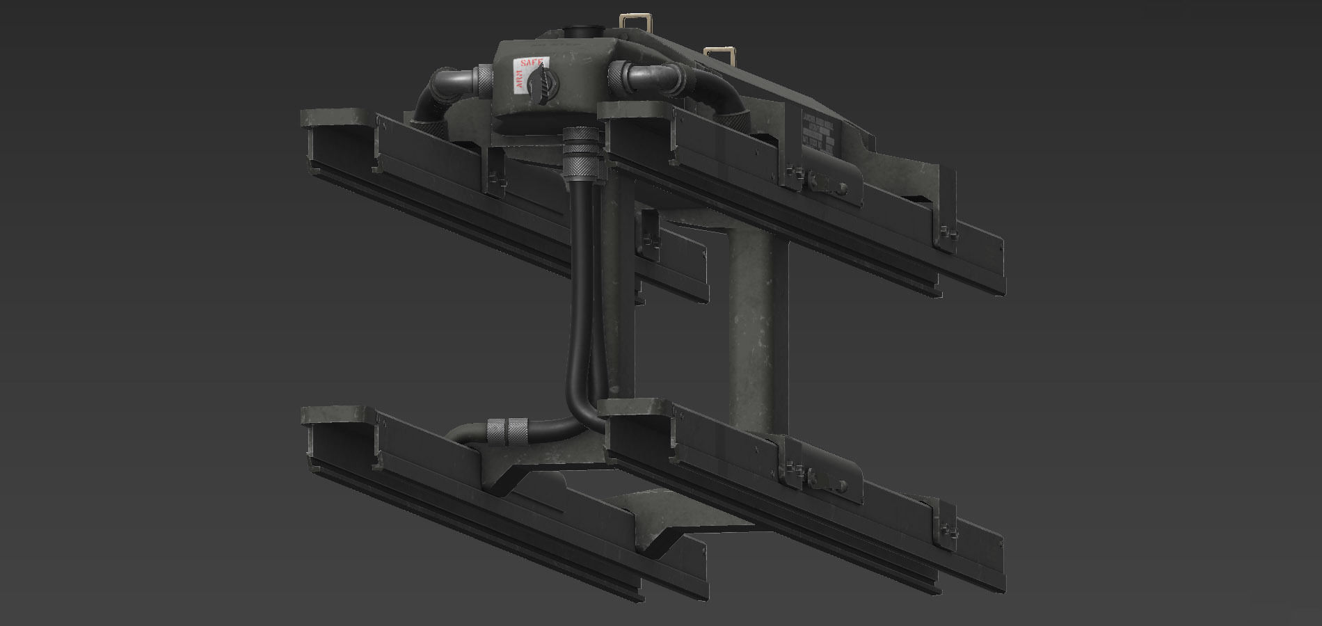 Hellfire Missile Launcher Low-poly 3D model_5