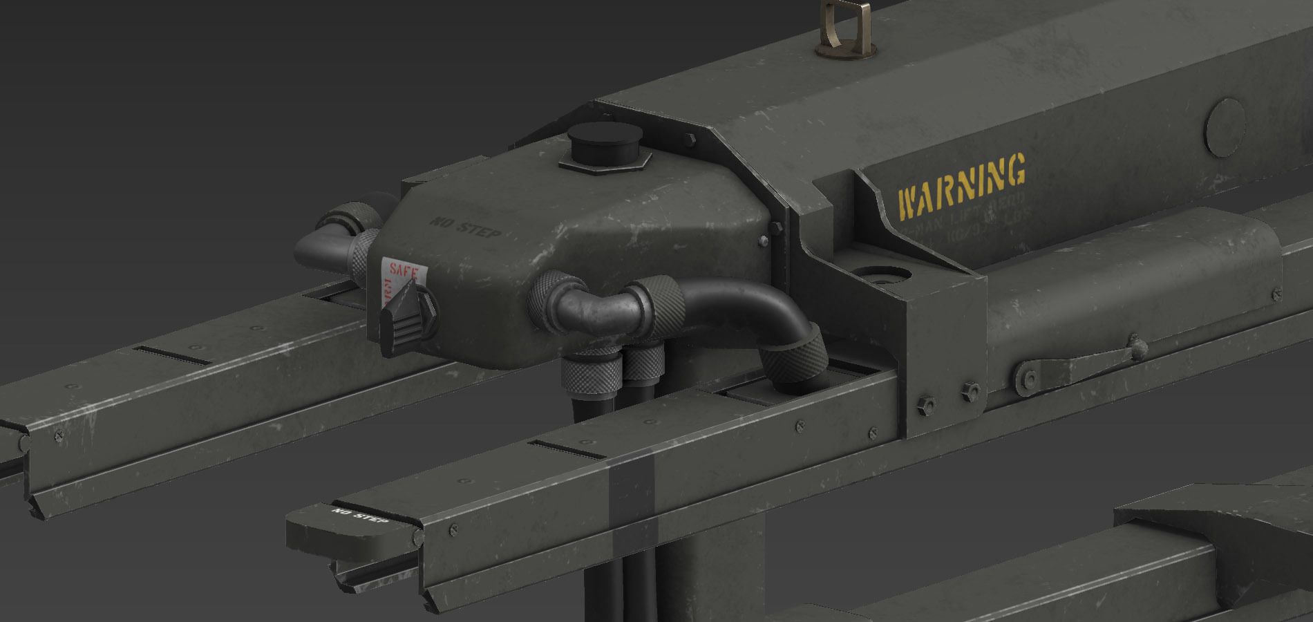 Hellfire Missile Launcher Low-poly 3D model_6