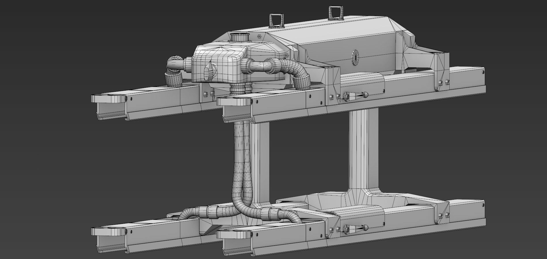Hellfire Missile Launcher Low-poly 3D model_10