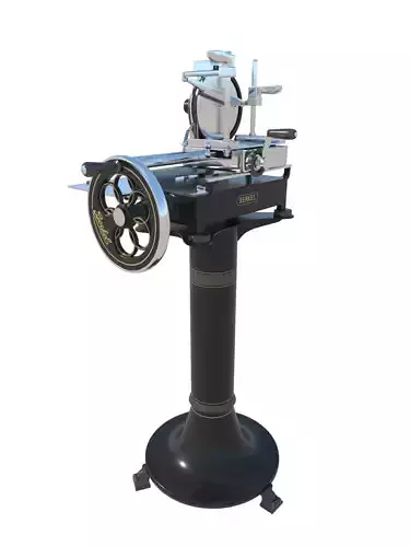 Berkel Food Ham Slicer Volano with Black Pedestal 3D model Berkel Food Ham Slicer Volano with Black Pedestal 3D model