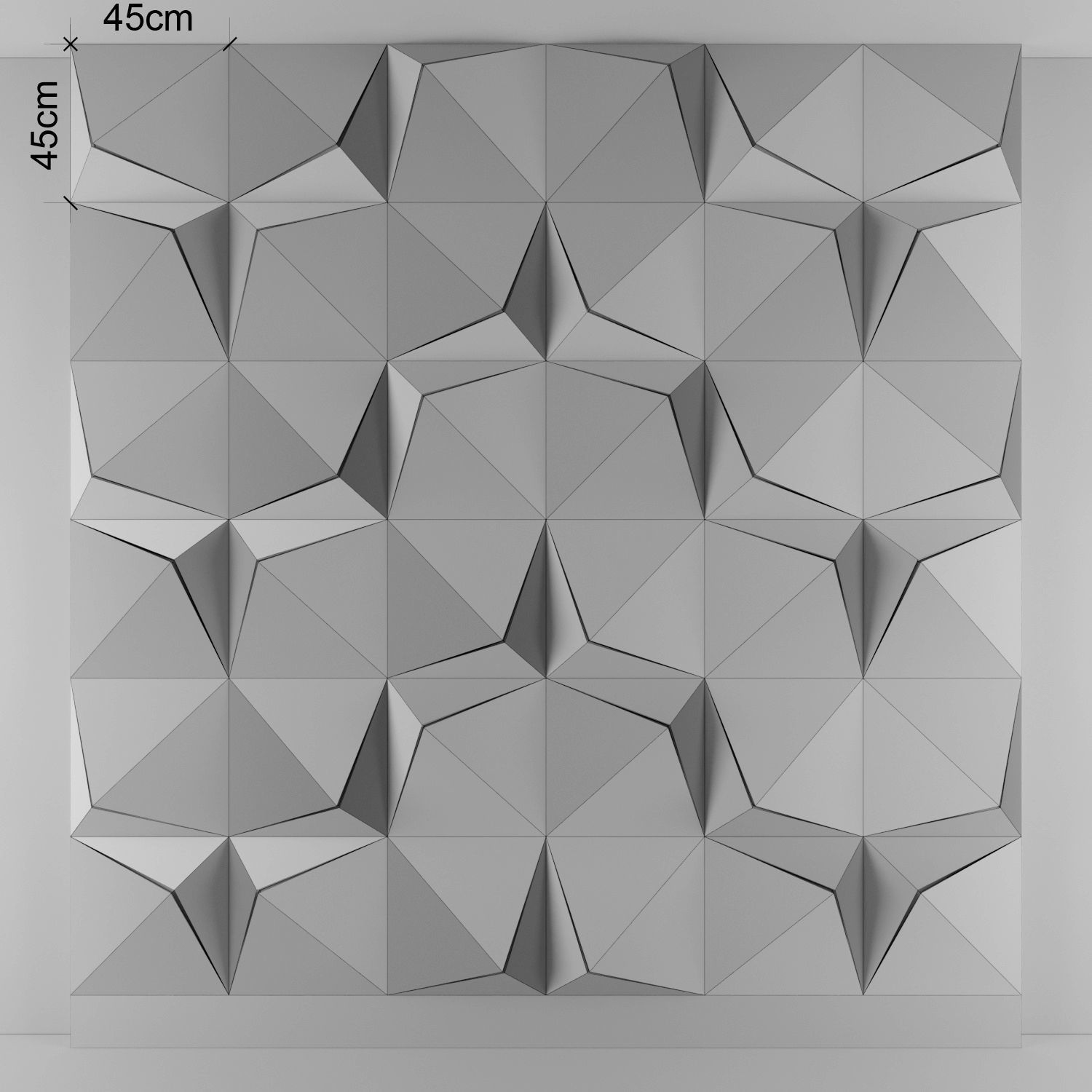 3d panel 13 Low-poly 3D model_4