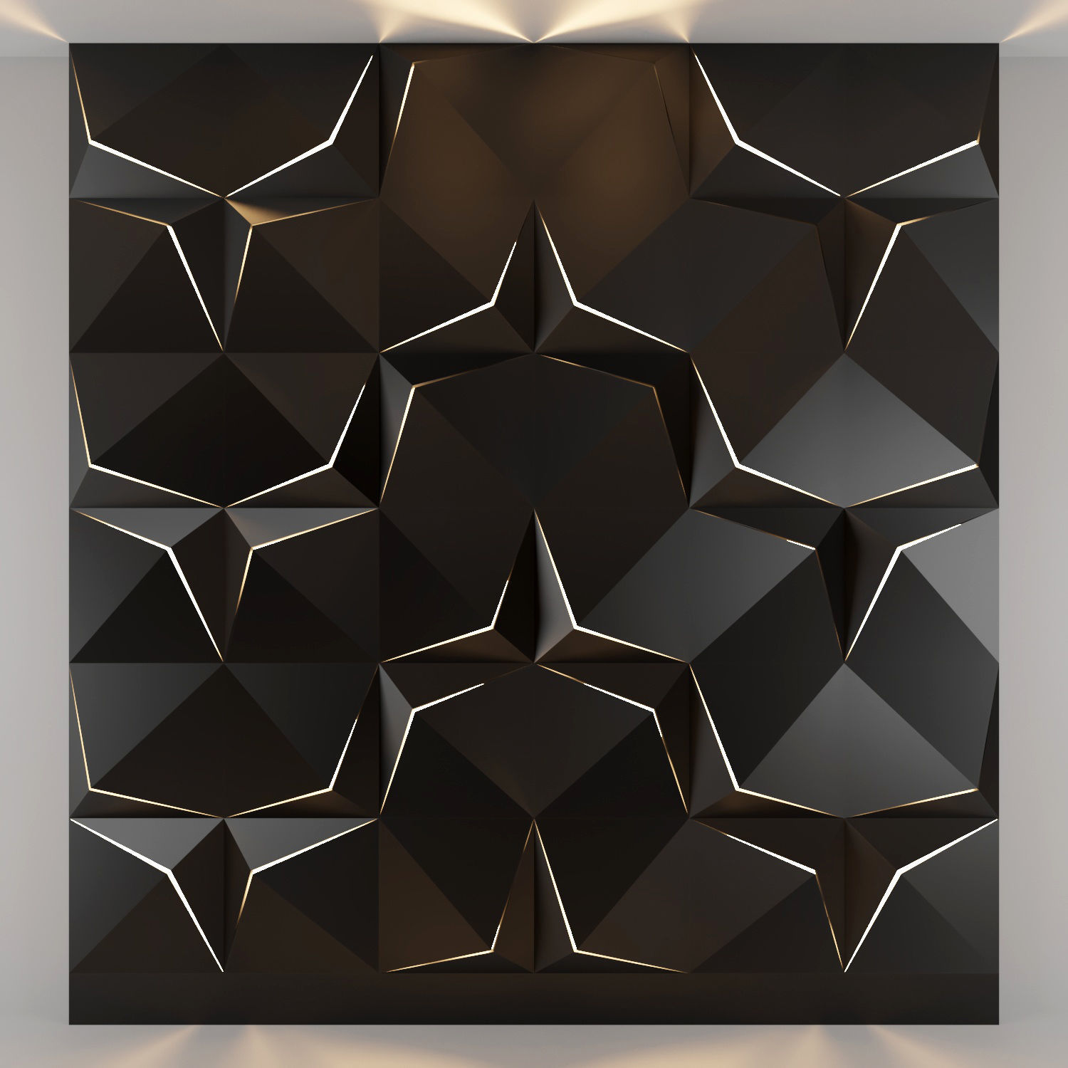 3d panel 13 Low-poly 3D model_2