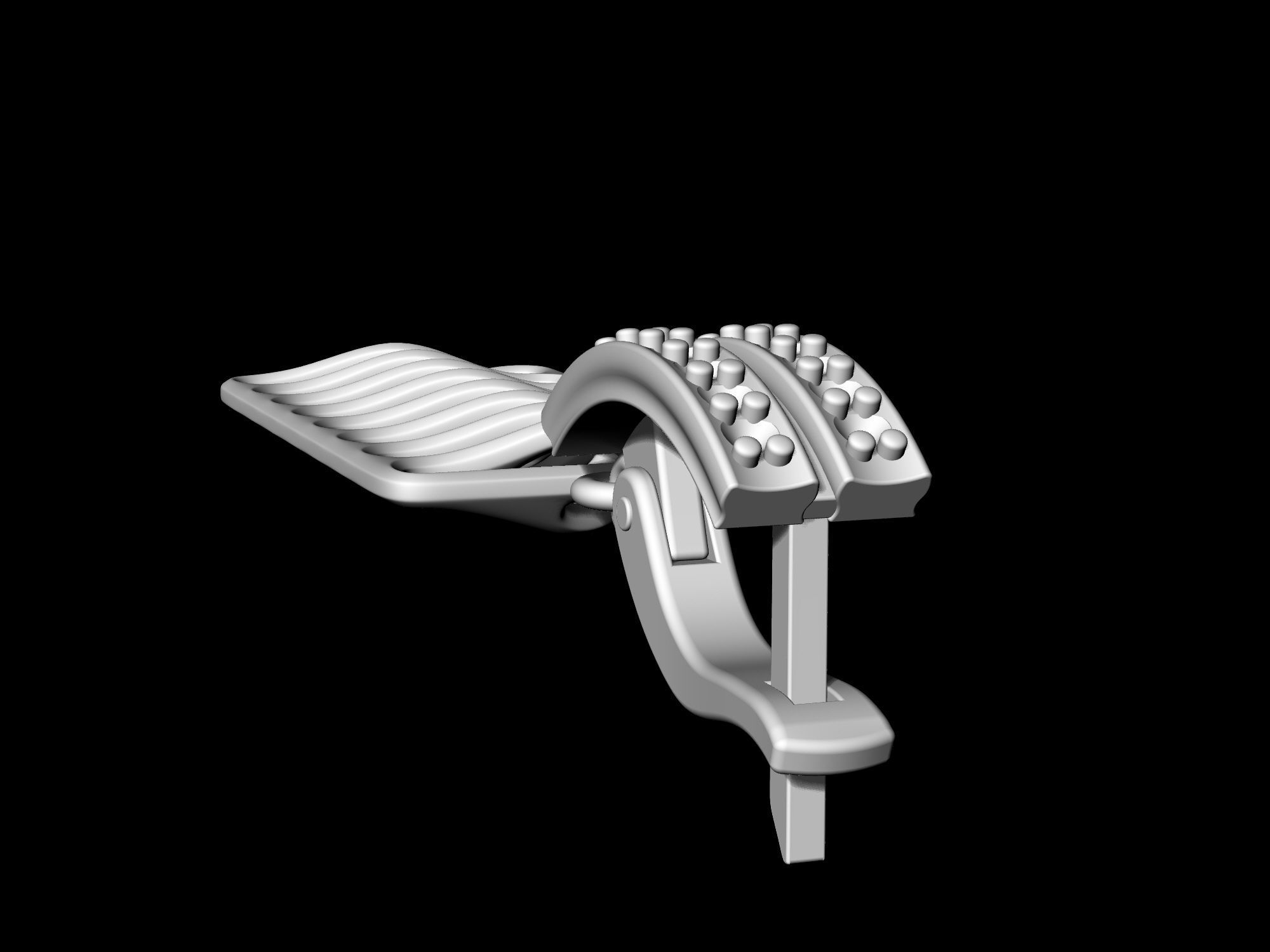 Parametric earrings 3D print model_9