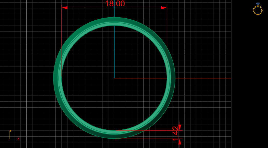 Enamel Abstract Ornament Wedding Gold Ring 3D print model_15