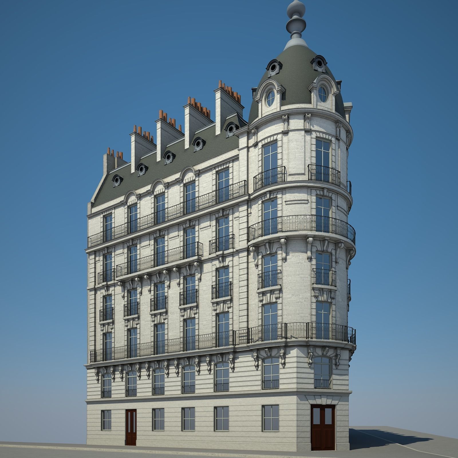 Old Building XIII 3D model_2