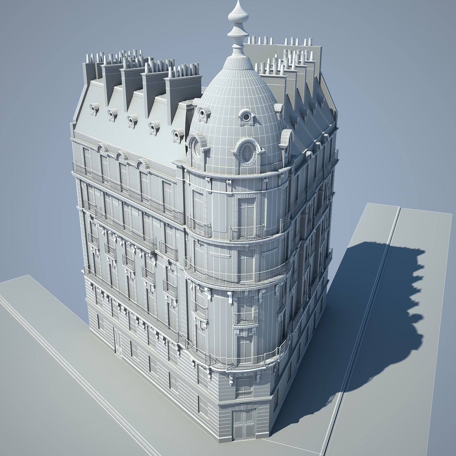 Old Building XIII 3D model_19