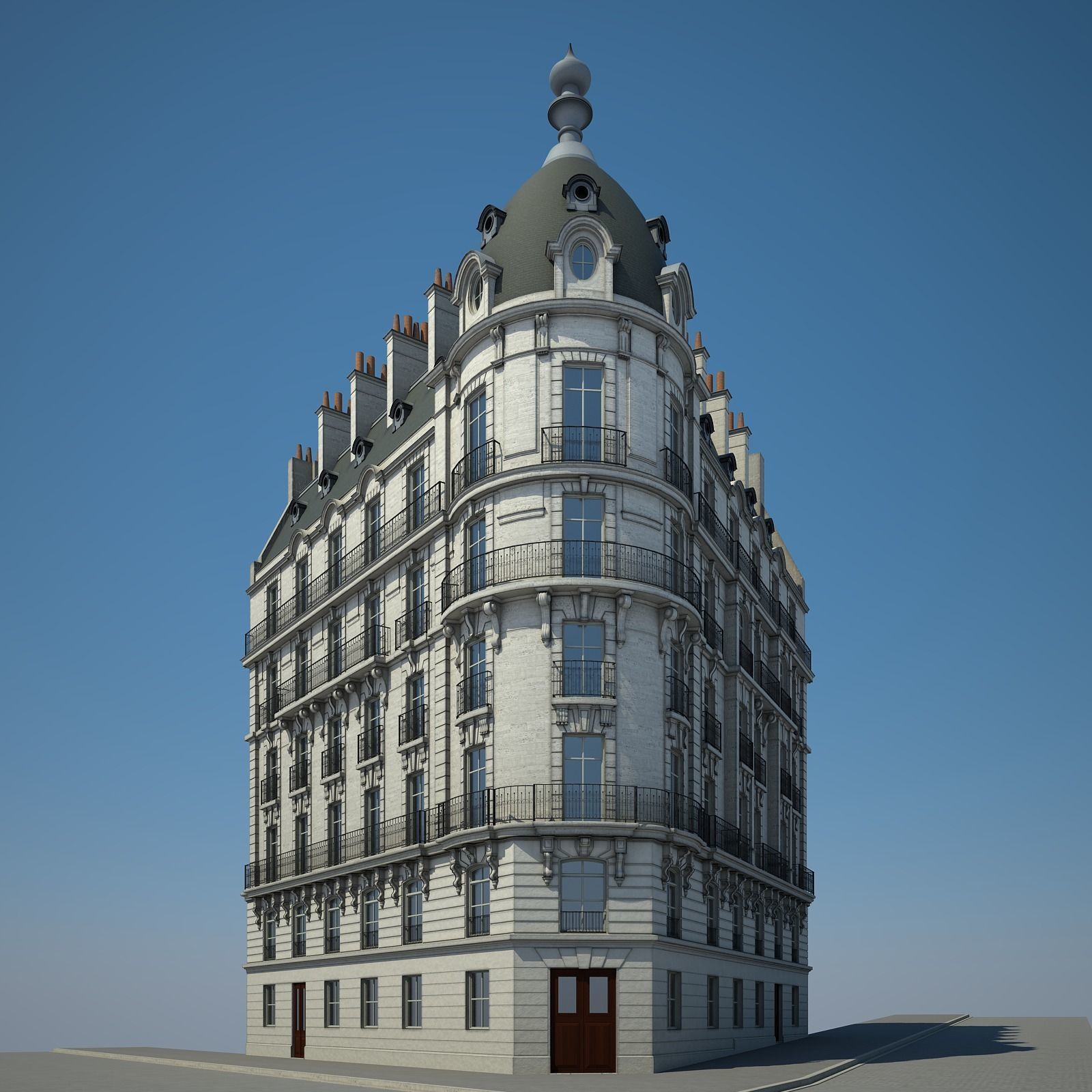 Old Building XIII 3D model_1