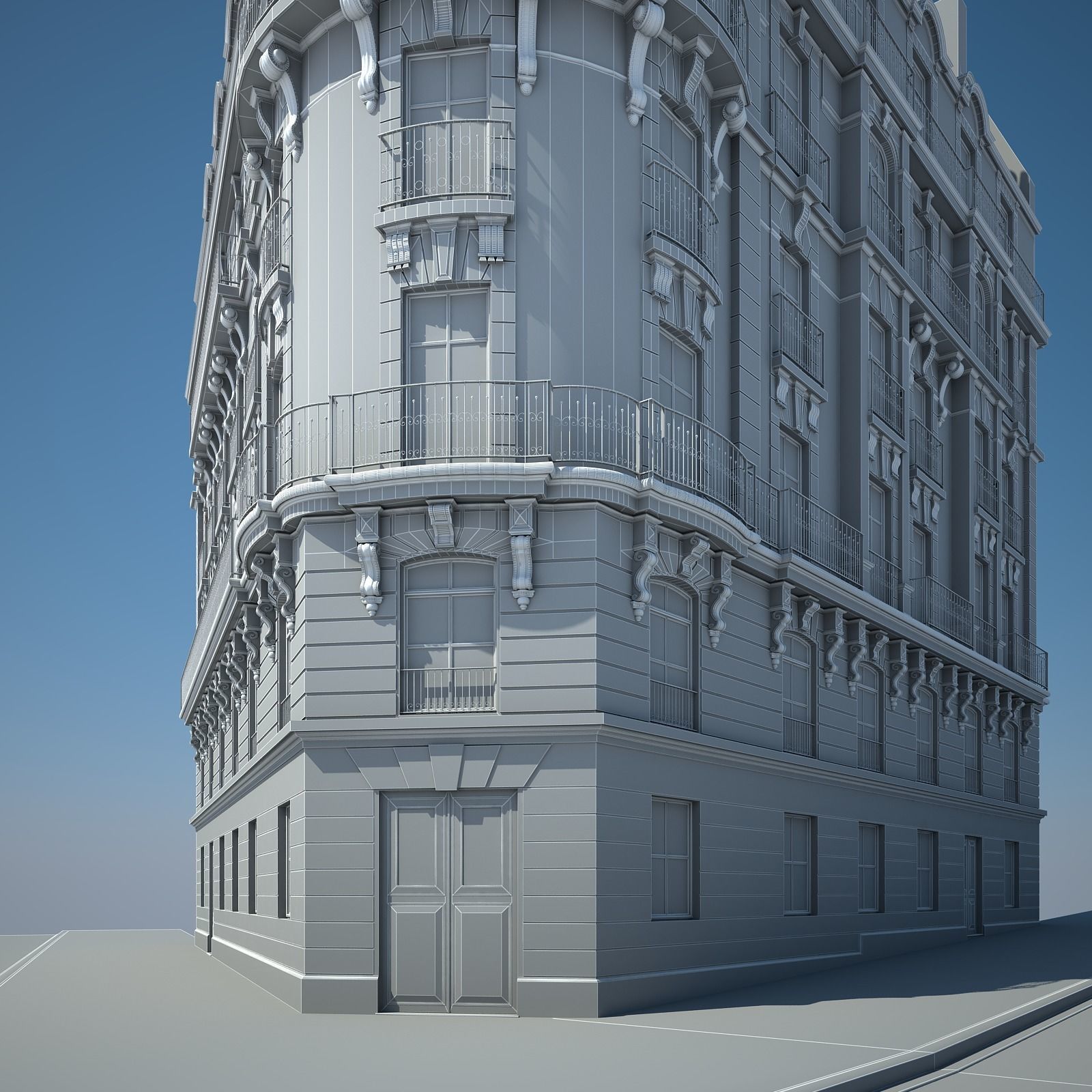 Old Building XIII 3D model_18
