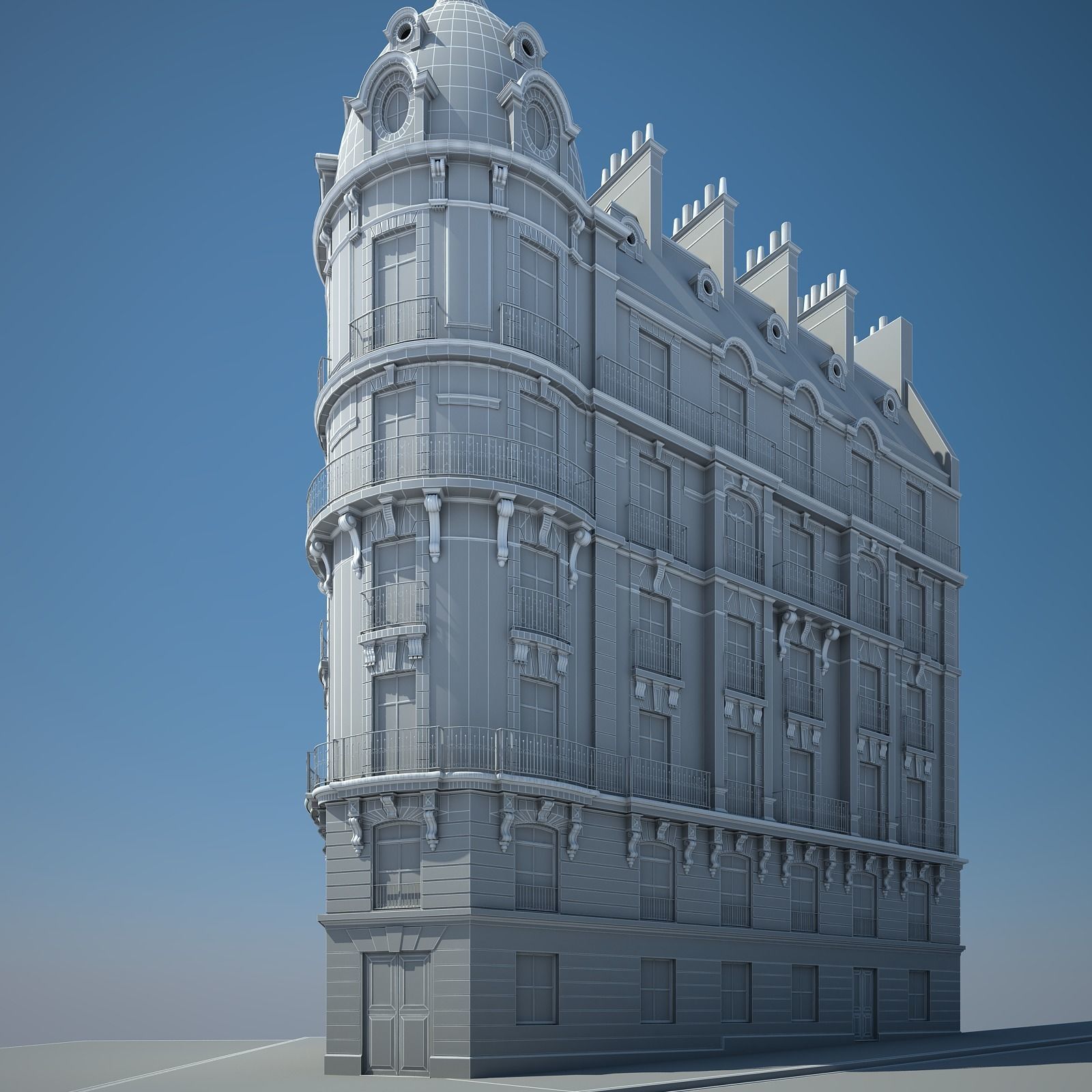 Old Building XIII 3D model_15