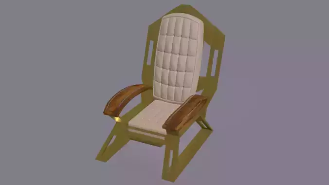 Modern bronze footed armchair