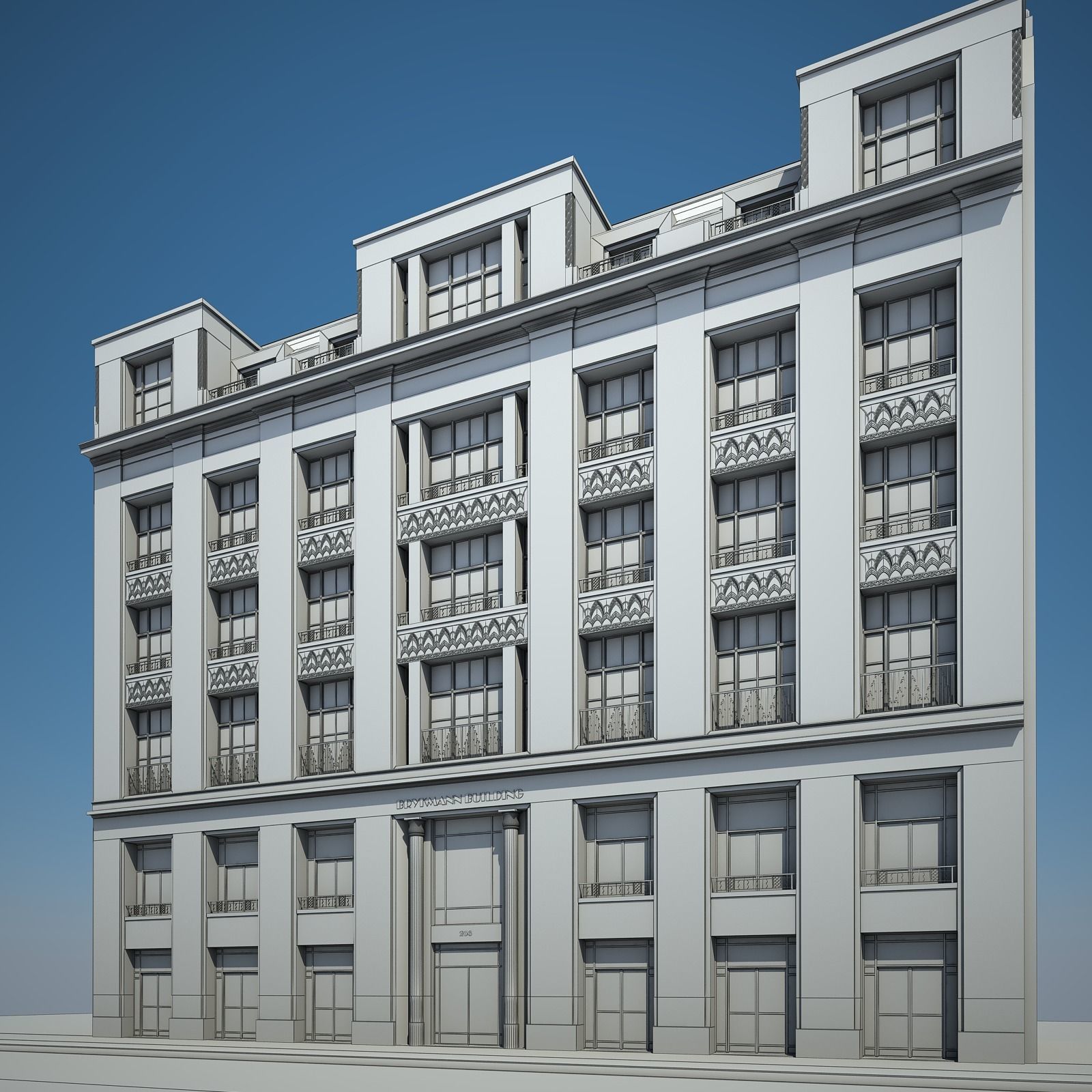 Old Building XIV 3D model_9