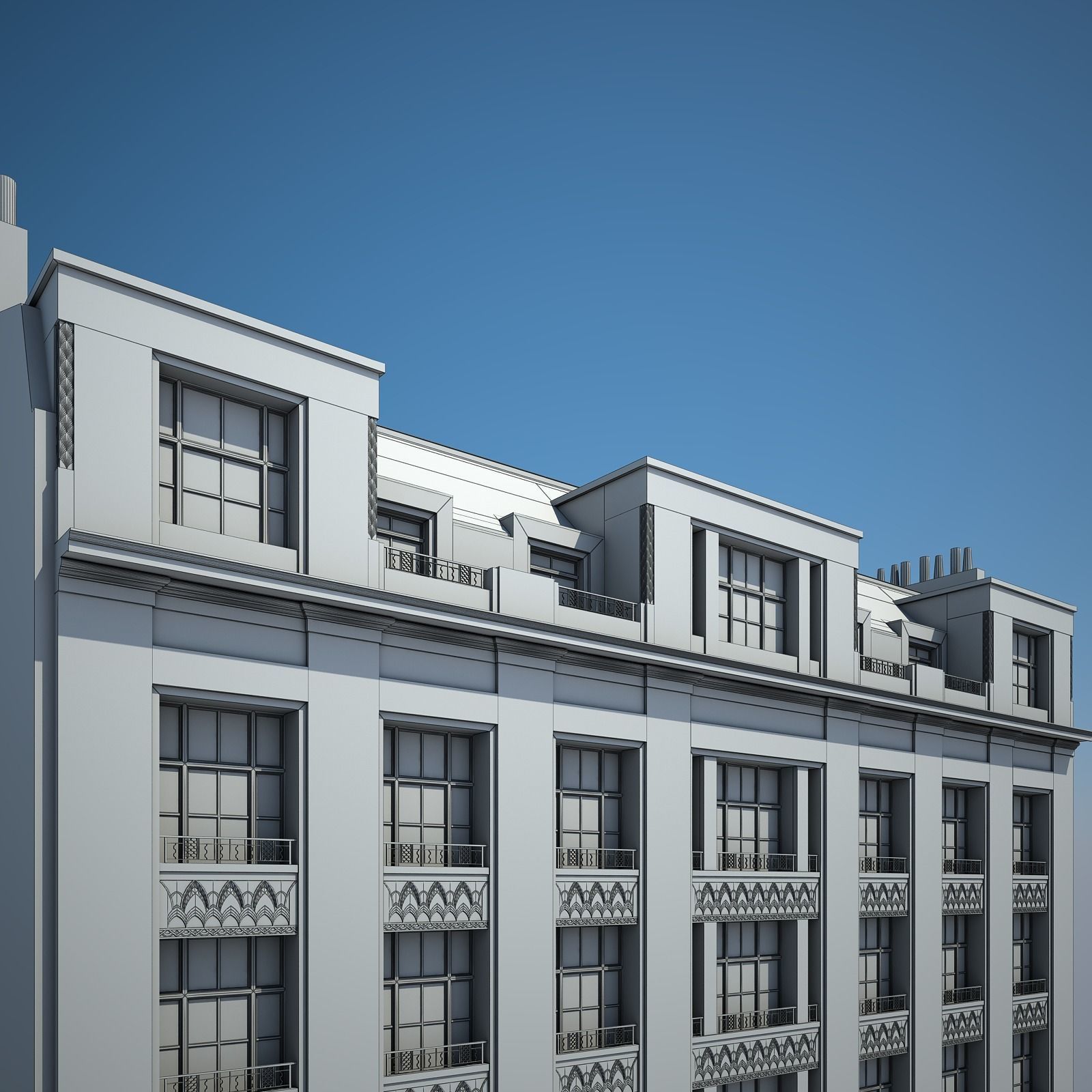 Old Building XIV 3D model_12