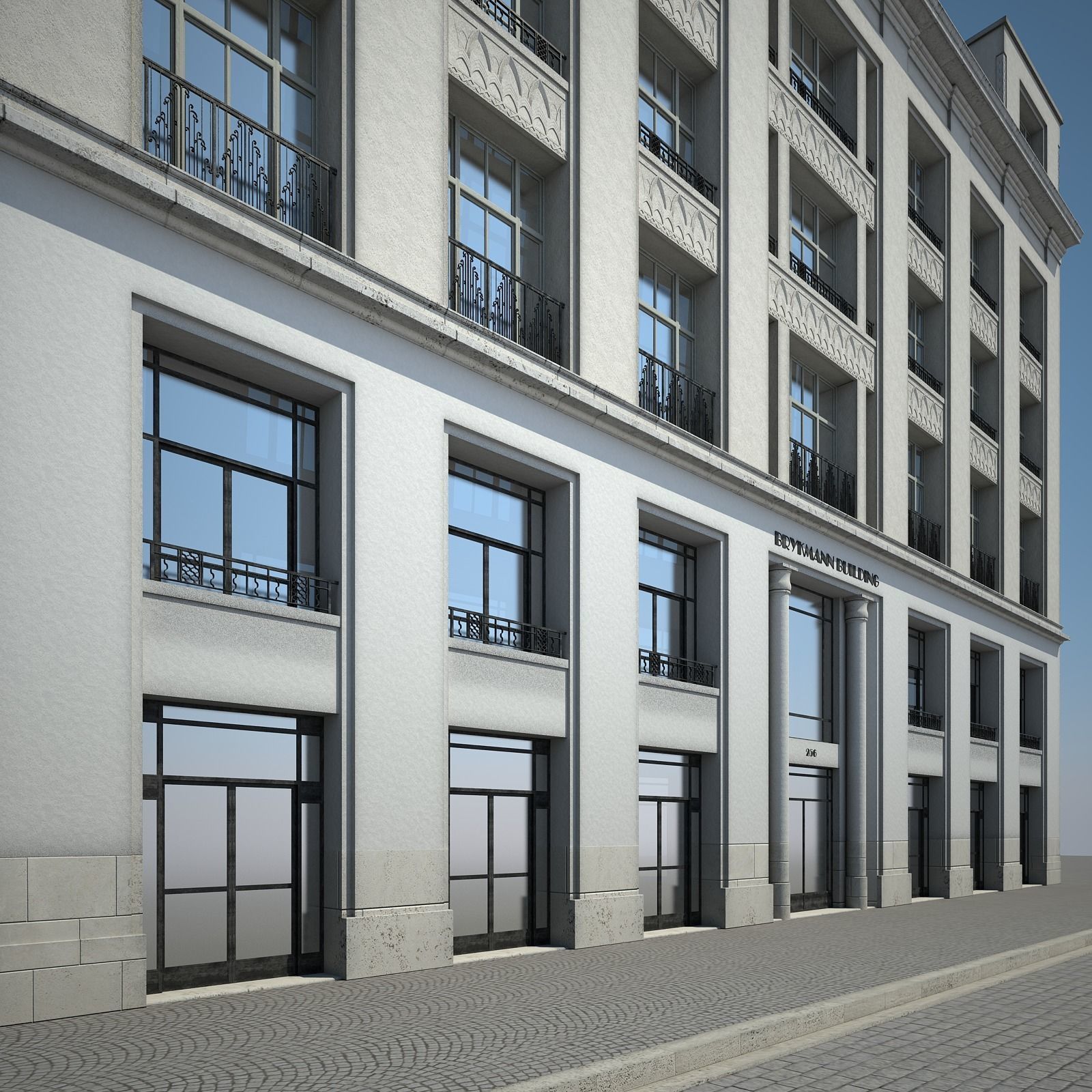 Old Building XIV 3D model_3