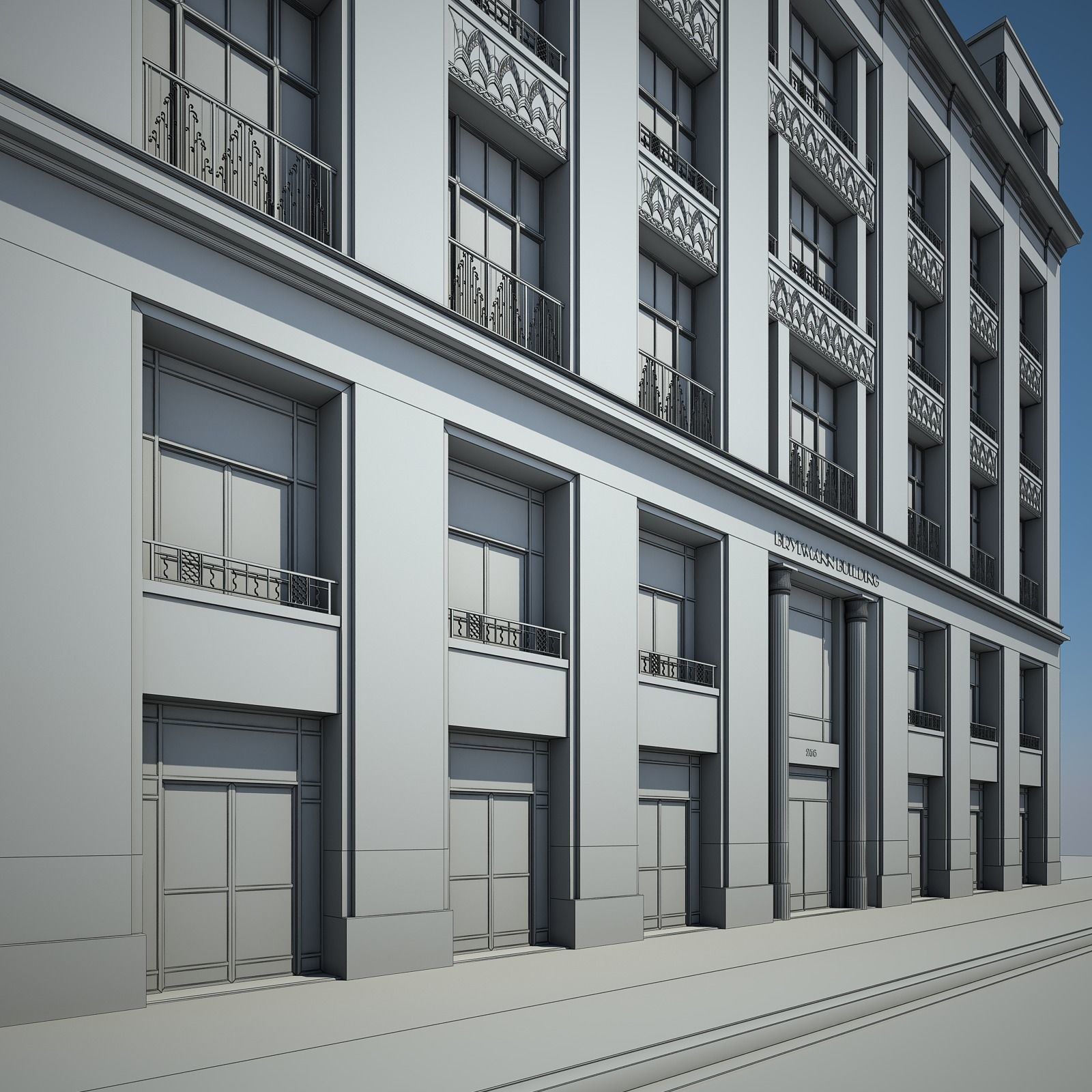 Old Building XIV 3D model_11