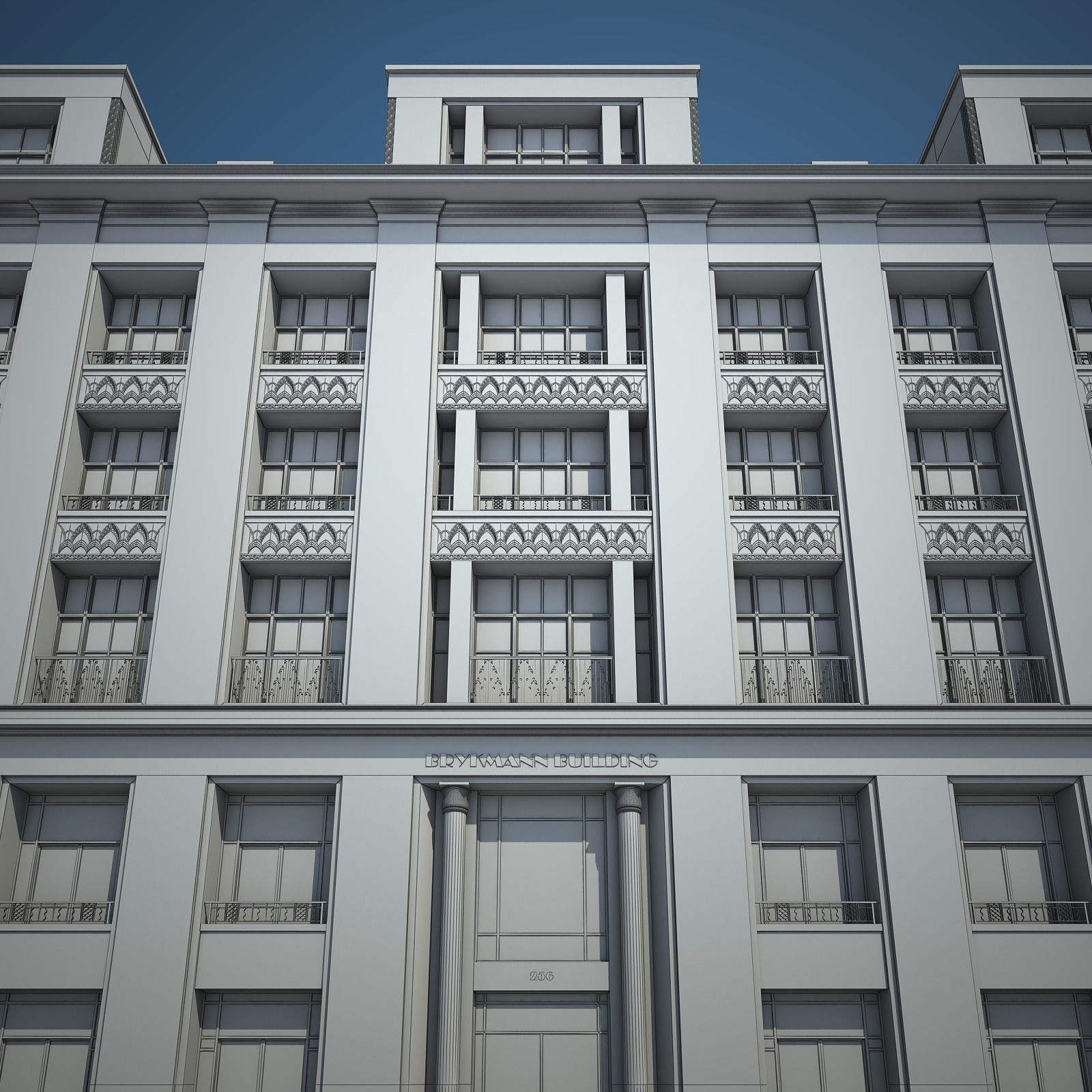 Old Building XIV 3D model_10