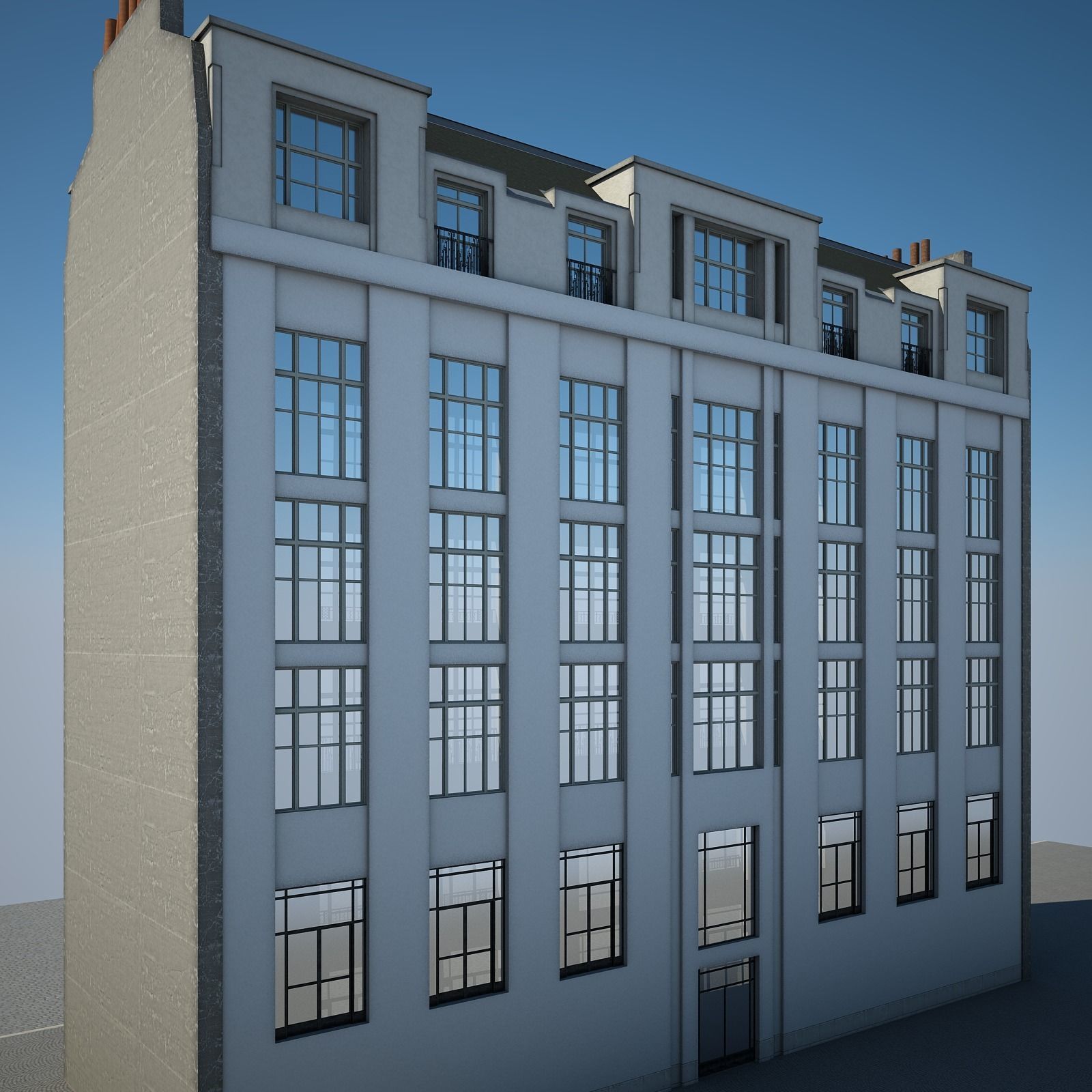 Old Building XIV 3D model_6
