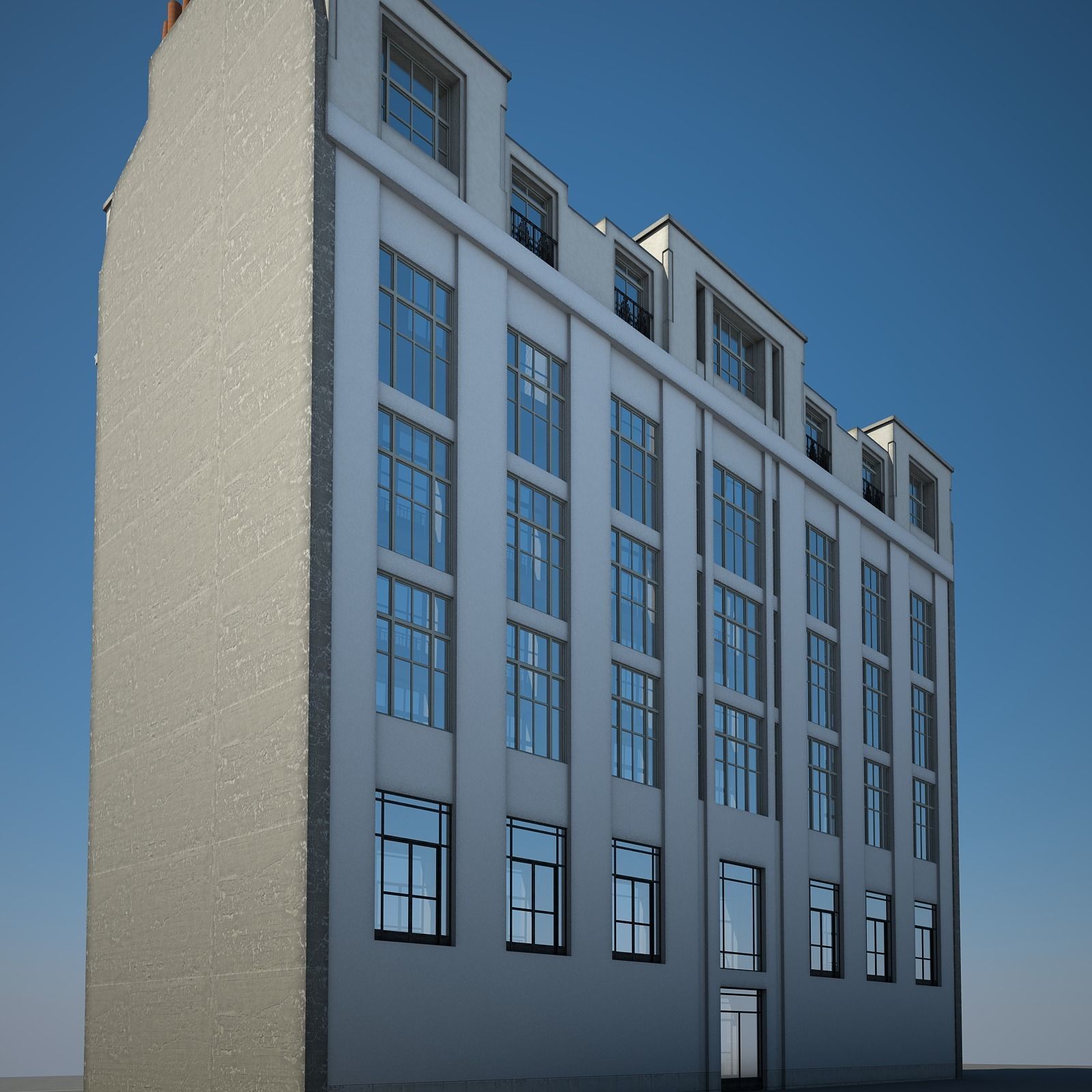 Old Building XIV 3D model_7