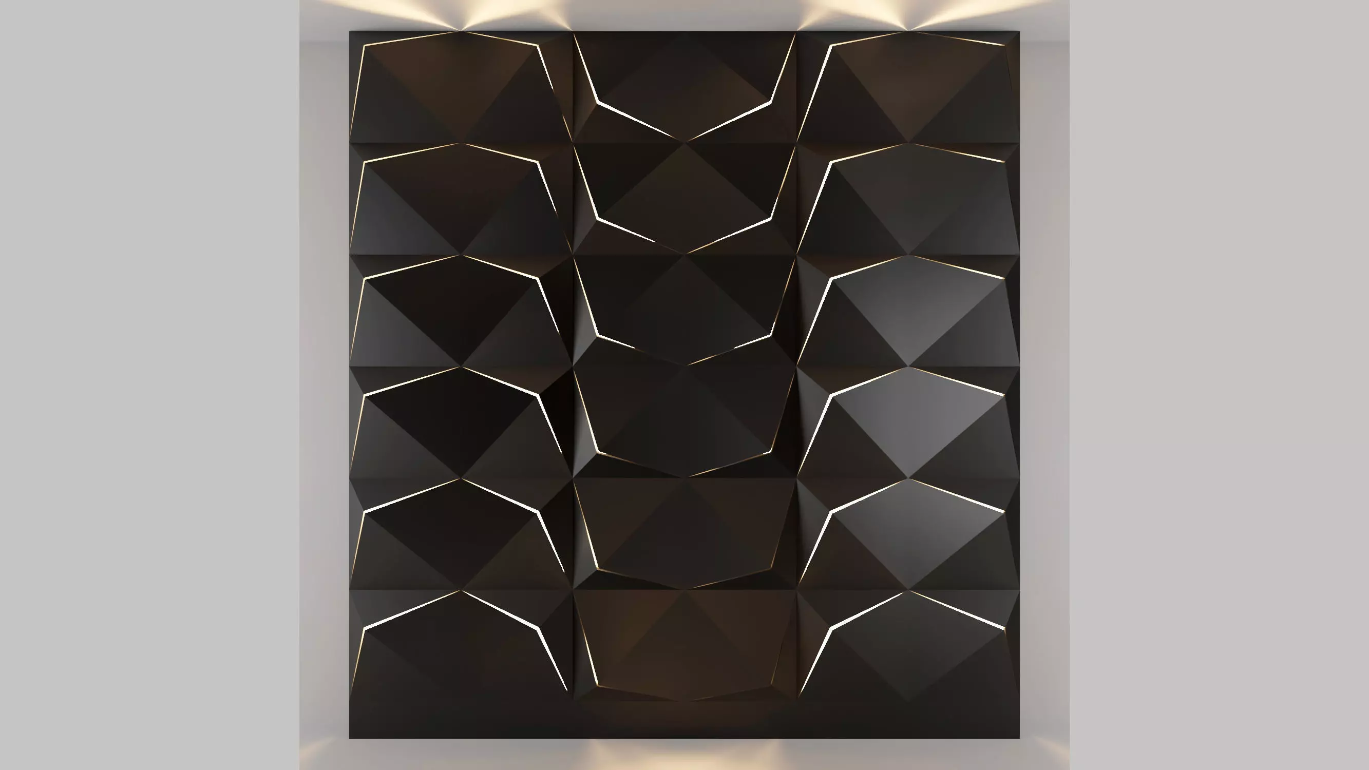 3d panel 14 Low-poly 3D model_0