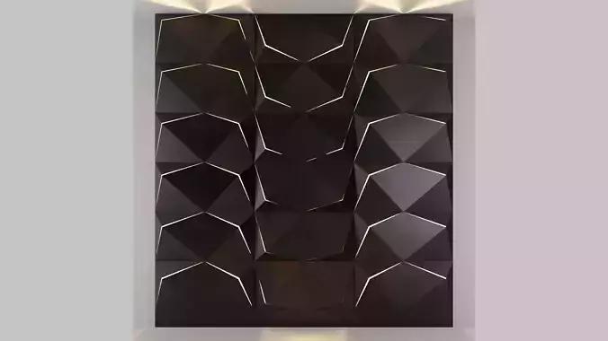 3d panel 14 Low-poly 3D model