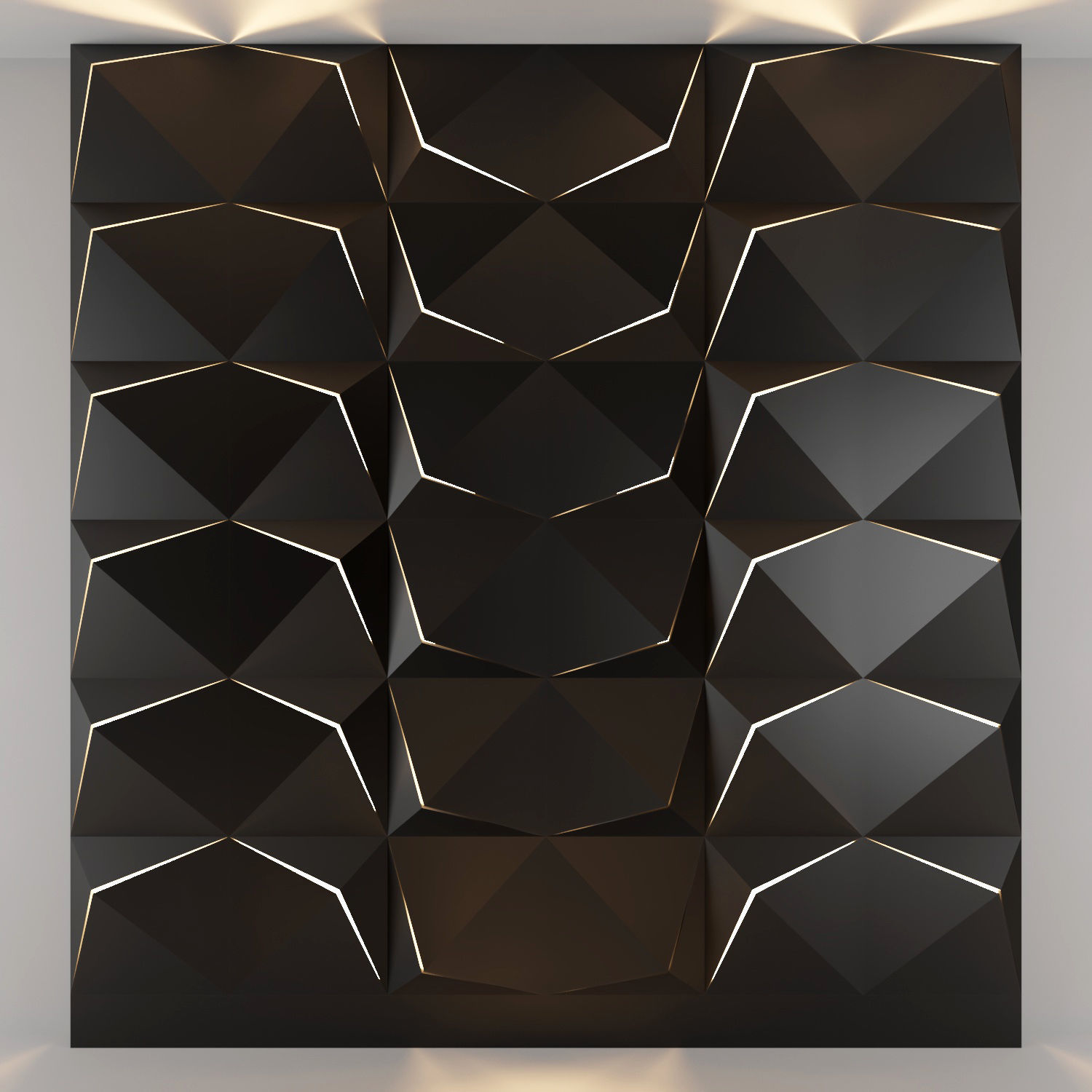 3d panel 14 Low-poly 3D model_4