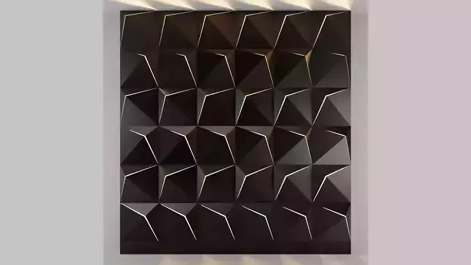 3d panel 15 Low-poly 3D model